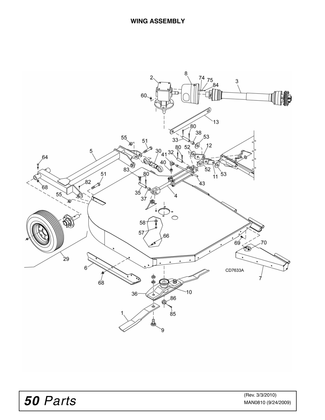 Woods Equipment BW15LH manual Wing Assembly 