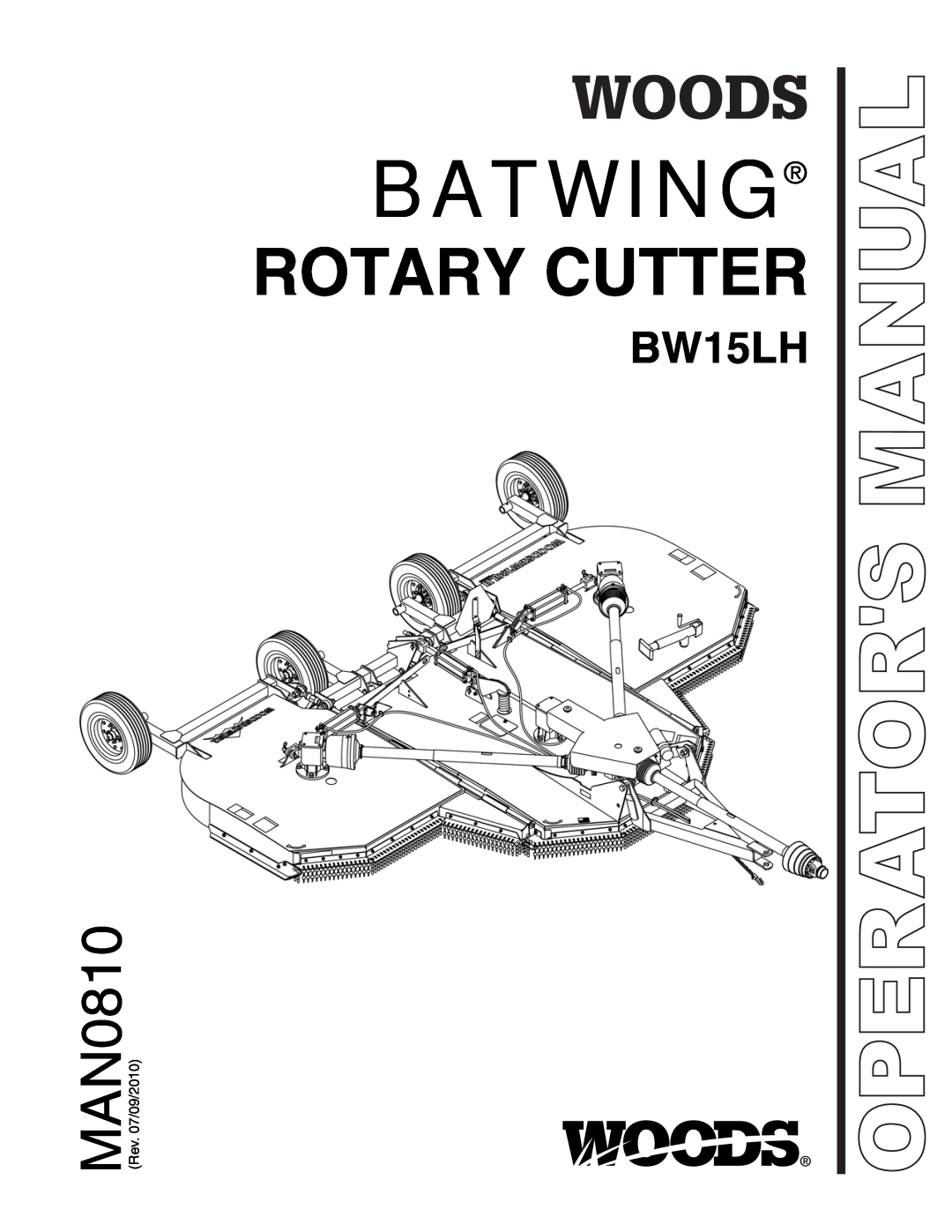 Woods Equipment BW15LH manual Batwing, Rotary Cutter, Operators Manual 