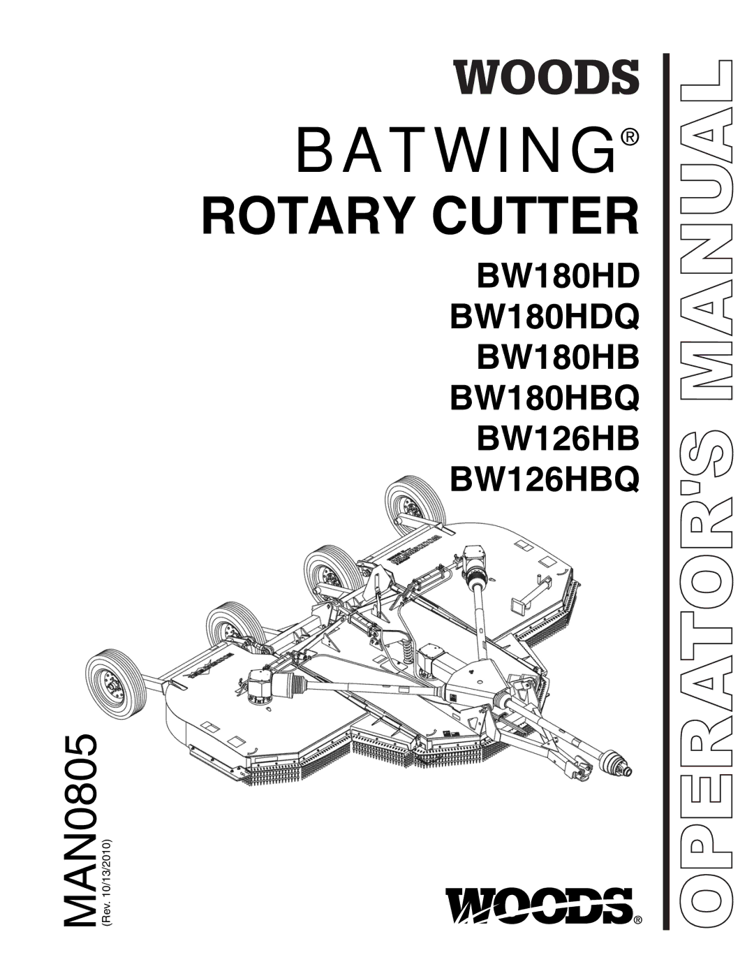 Woods Equipment BW180HB, BW180HDQ manual Batwing 