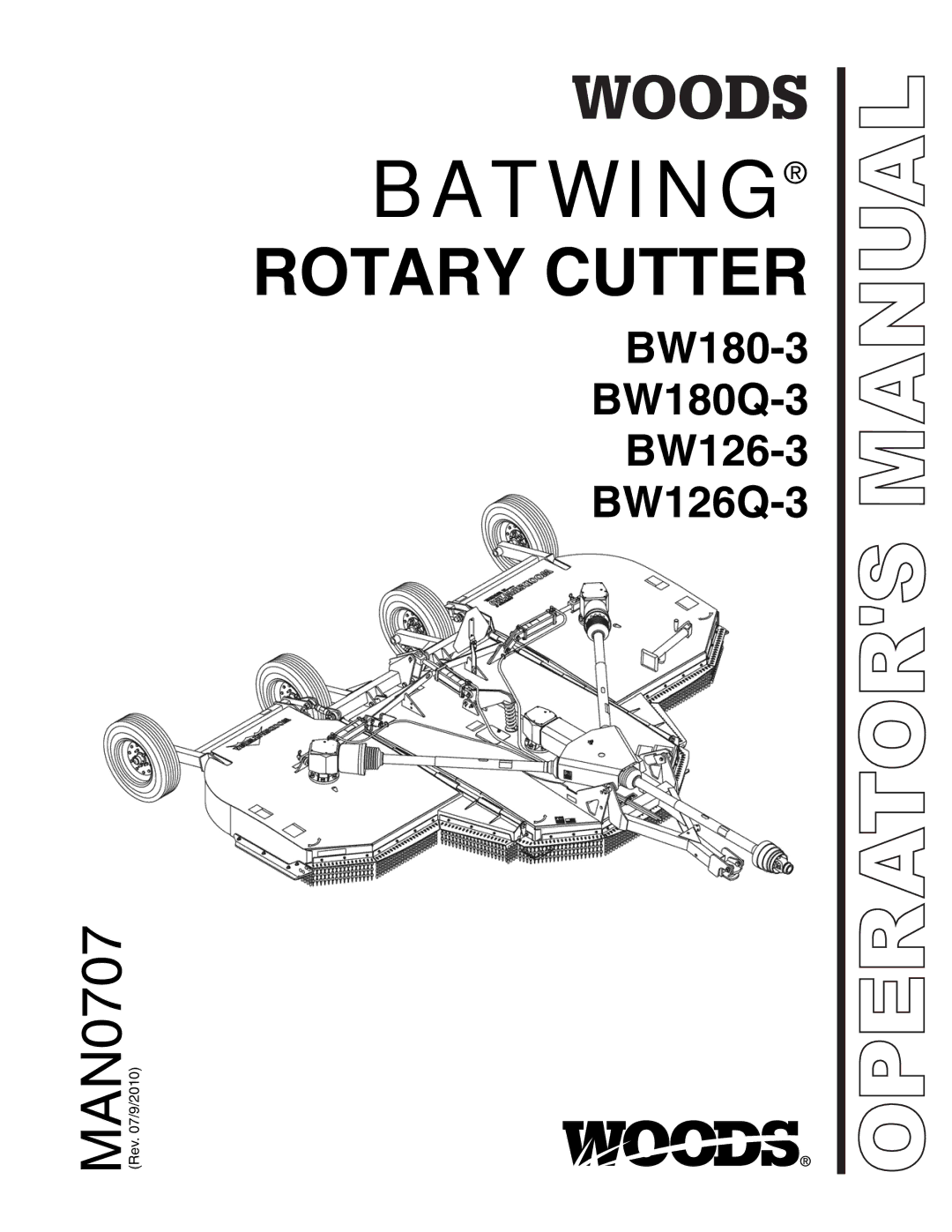 Woods Equipment BW126-3, BW180Q-3, BW126Q-3, BW180-3 manual Batwing 