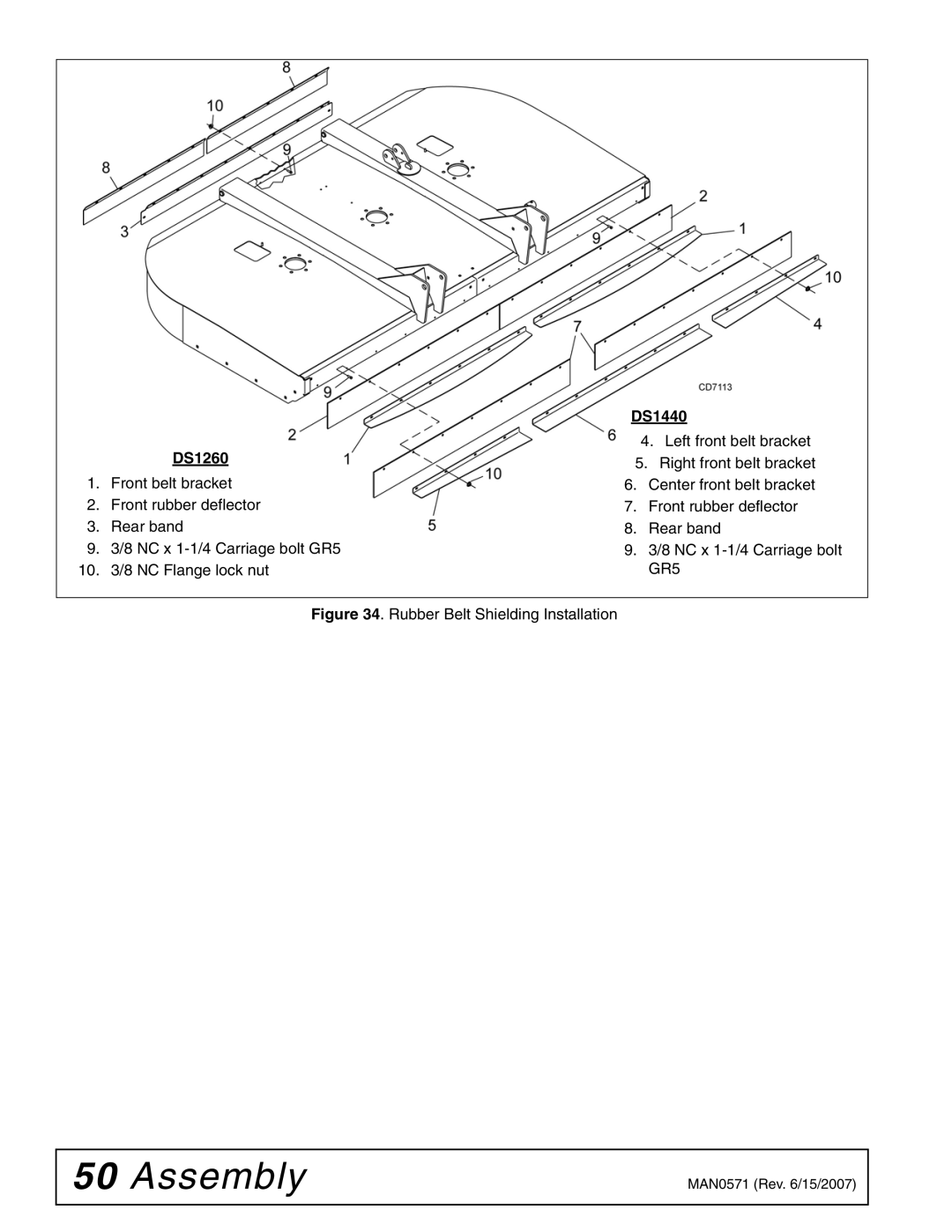 Woods Equipment DSO1260Q, DS1440Q, DS1260Q manual 