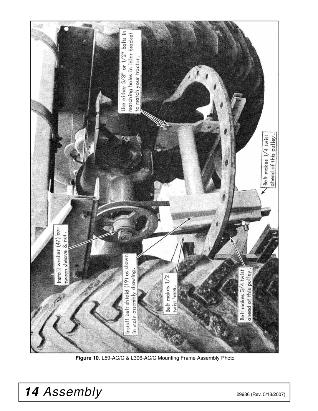 Woods Equipment L36, L59 manual Assembly 