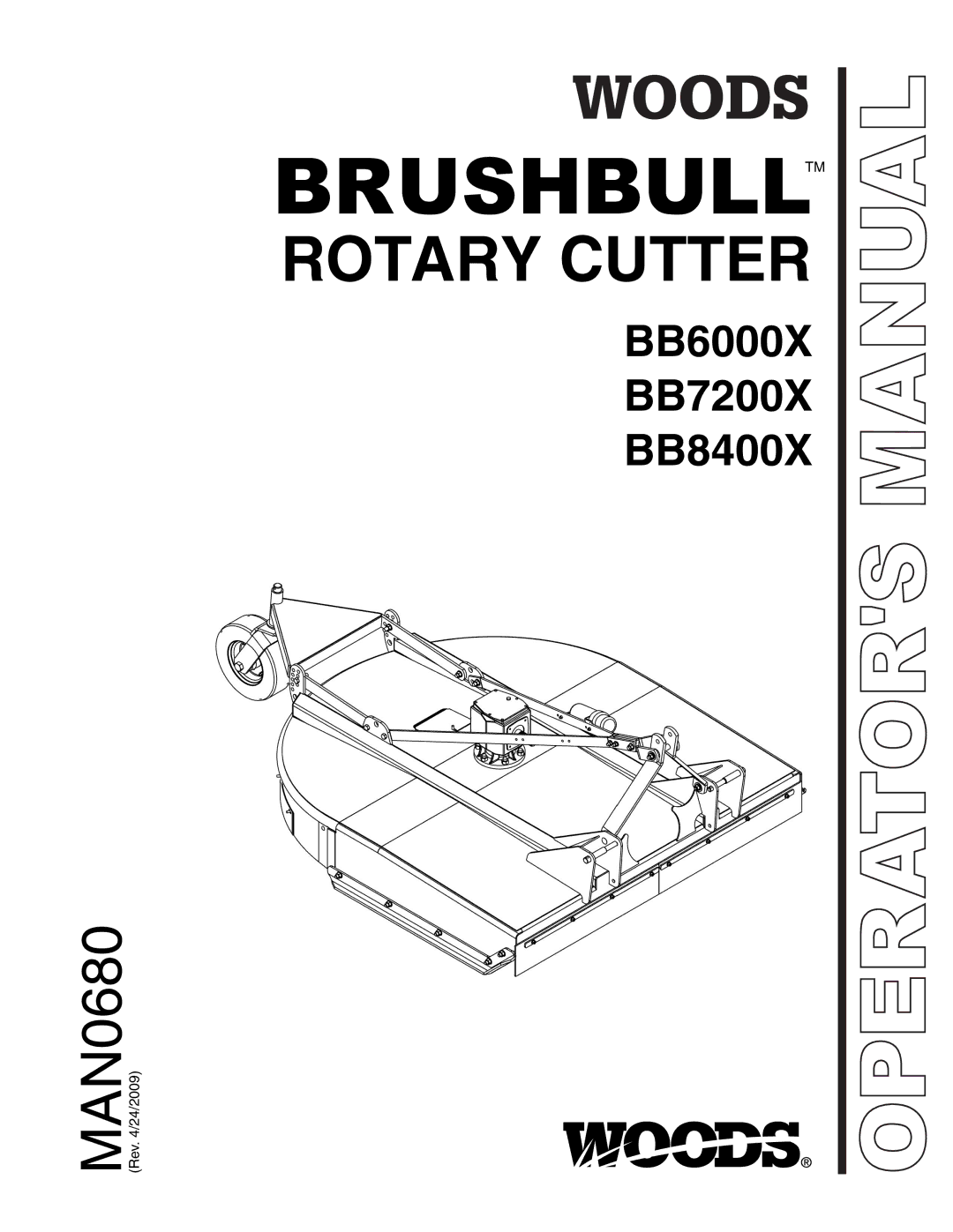 Woods Equipment BB7200X, MAN0680, BB8400X, BB6000X manual Brushbulltm 