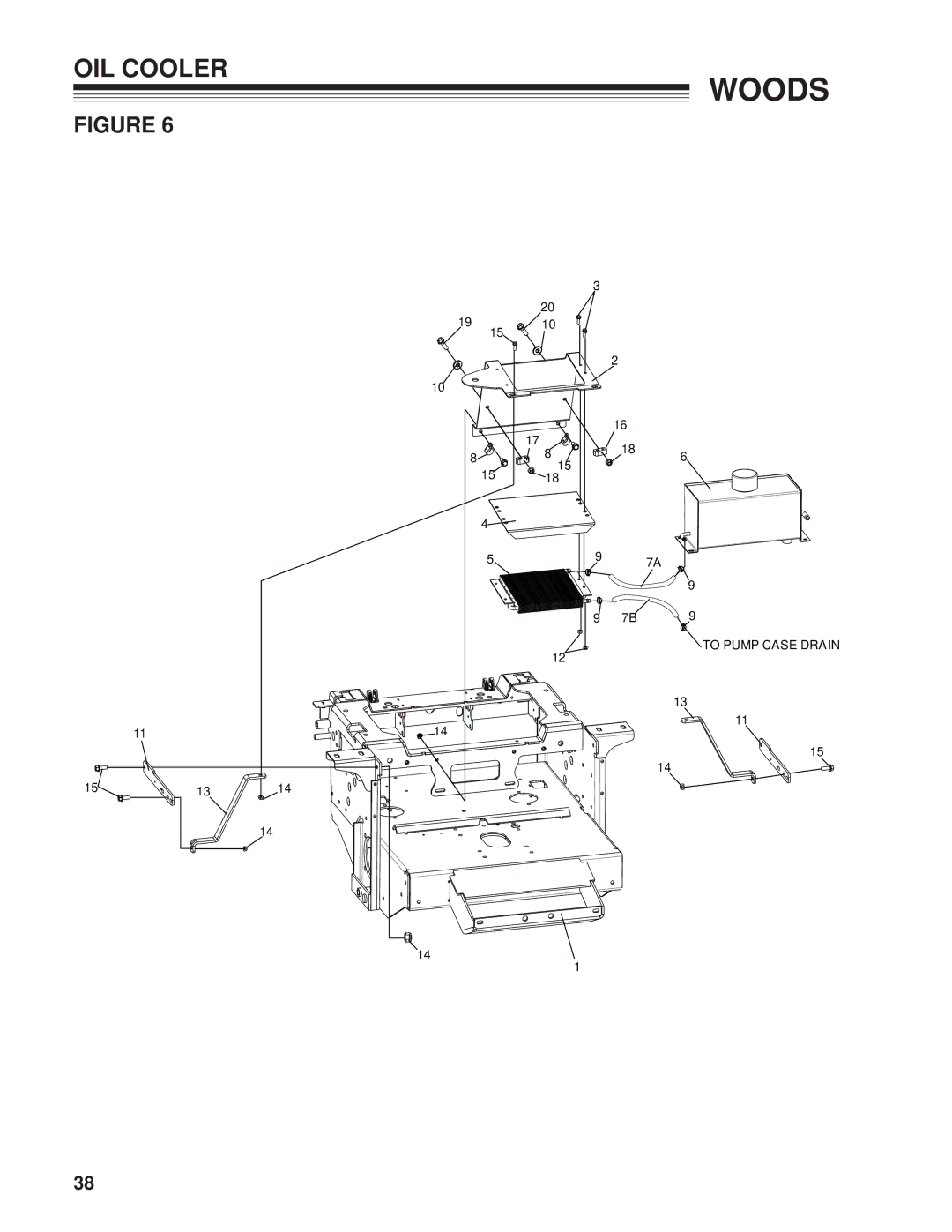 Woods Equipment 872500G, MZ2661K, 872502G manual OIL Cooler 