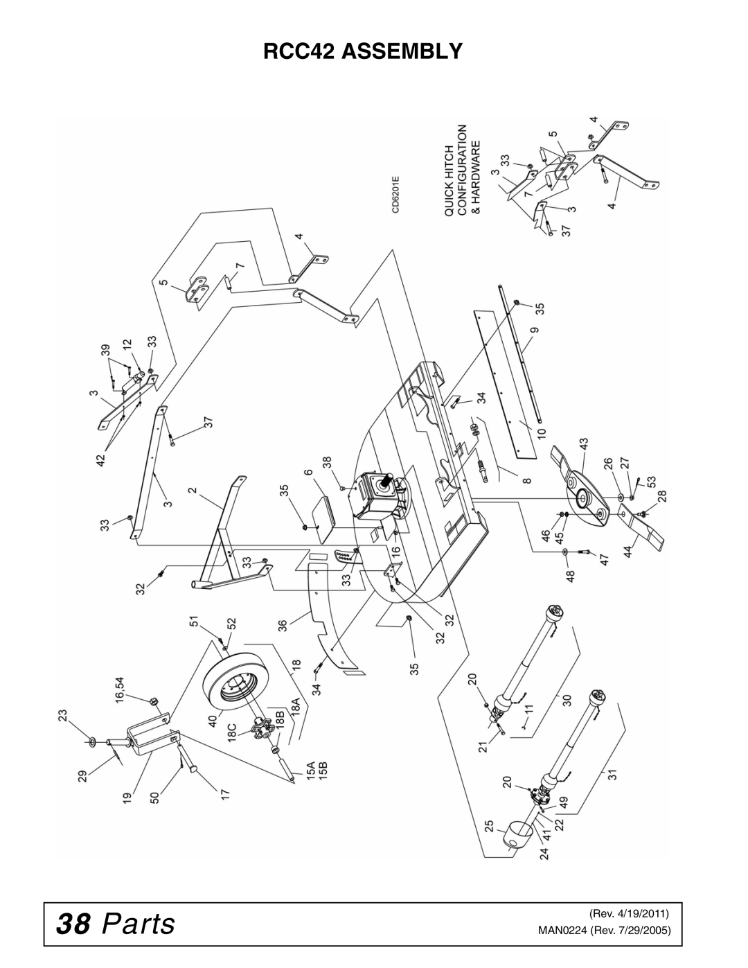 Woods Equipment manual RCC42 Assembly 