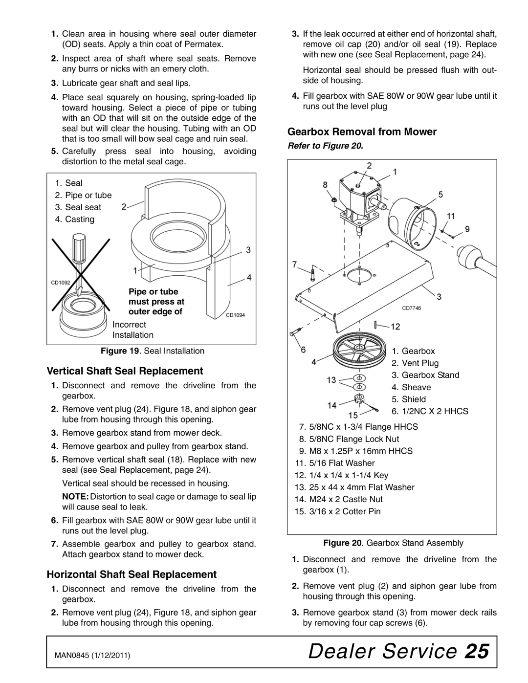 Woods Equipment RD990X Vertical Shaft Seal Replacement, Horizontal Shaft Seal Replacement, Gearbox Removal from Mower 