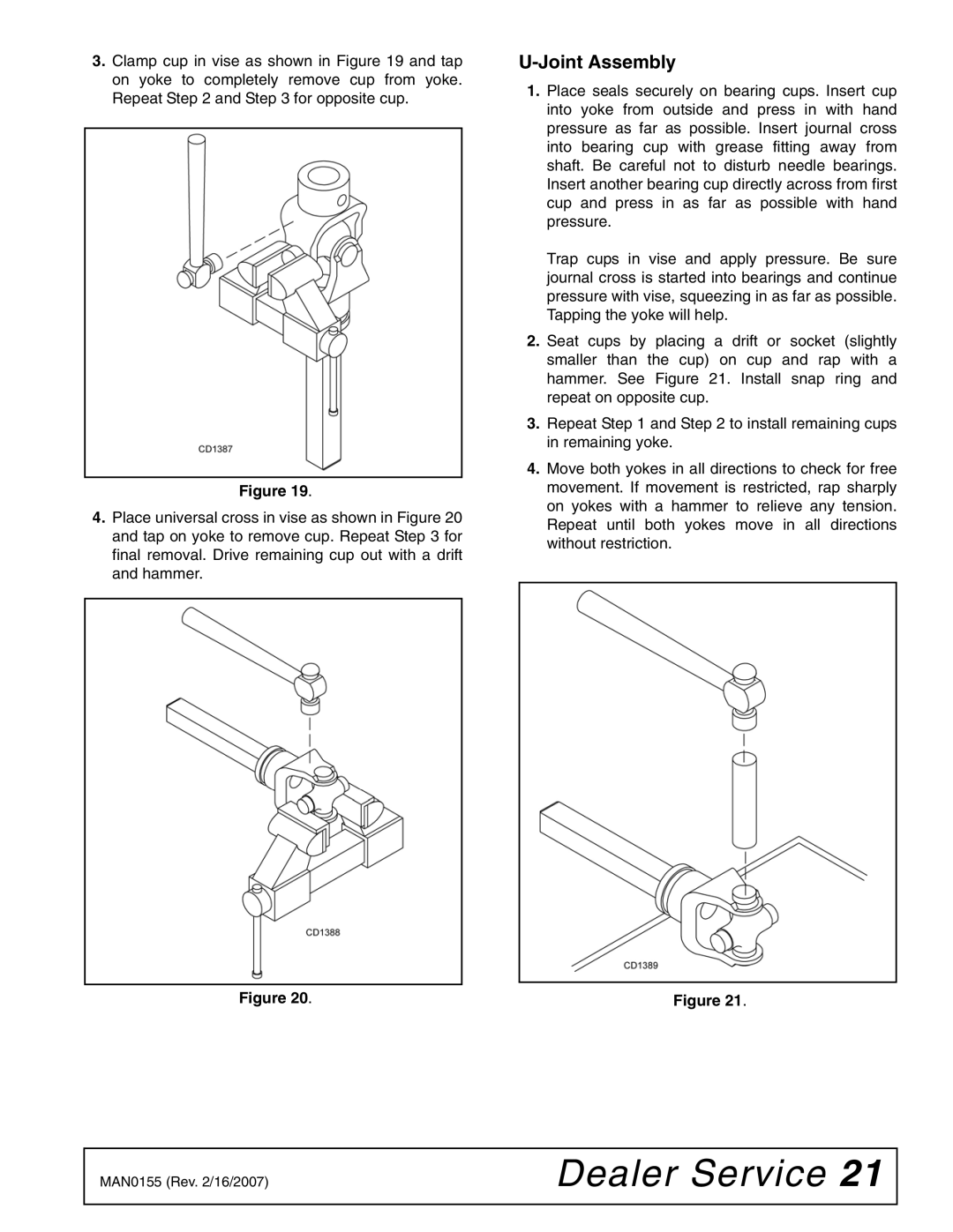 Woods Equipment SG100 manual Joint Assembly 