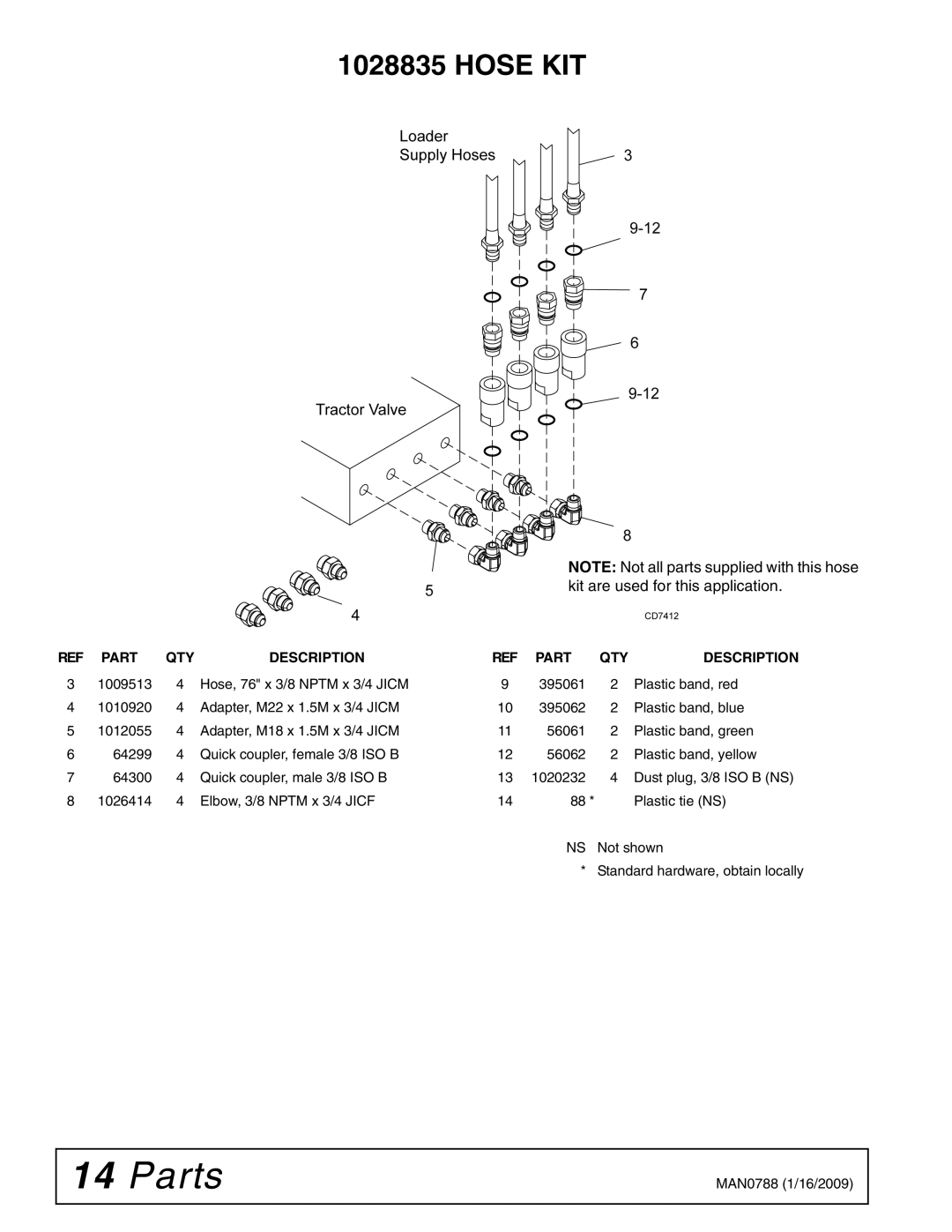 Woods Equipment T5040, T5070, T5060, T5050 installation manual Kit are used for this application 