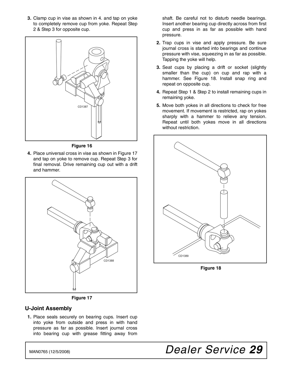 Woods Equipment TBW150C manual Joint Assembly 