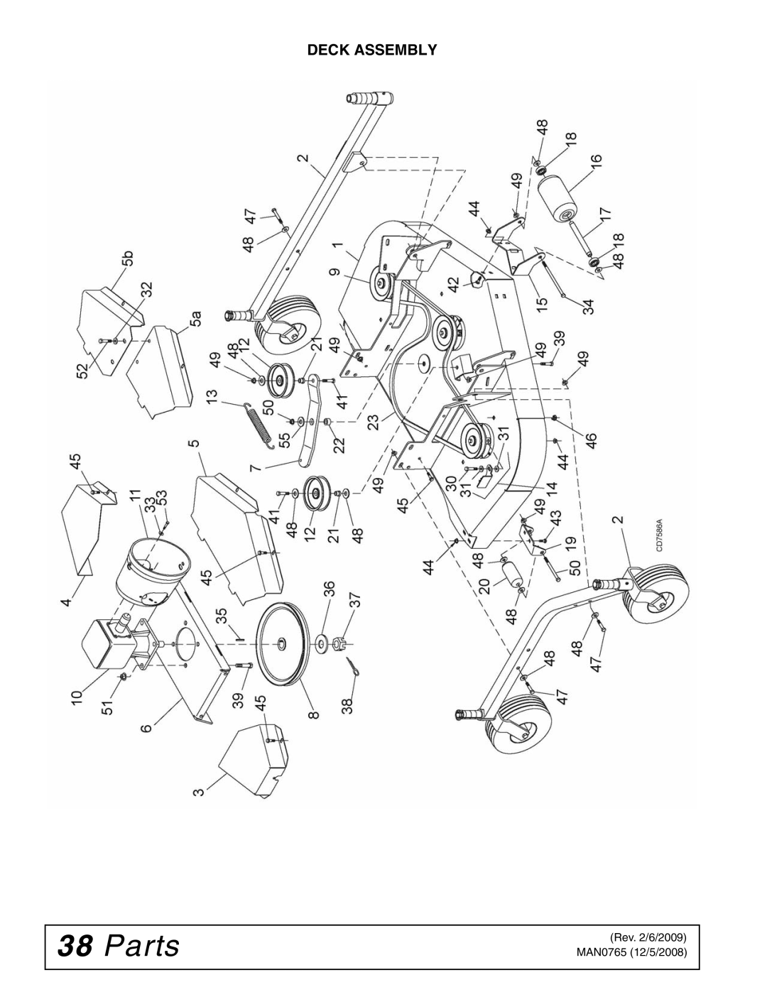 Woods Equipment TBW150C manual Deck Assembly 