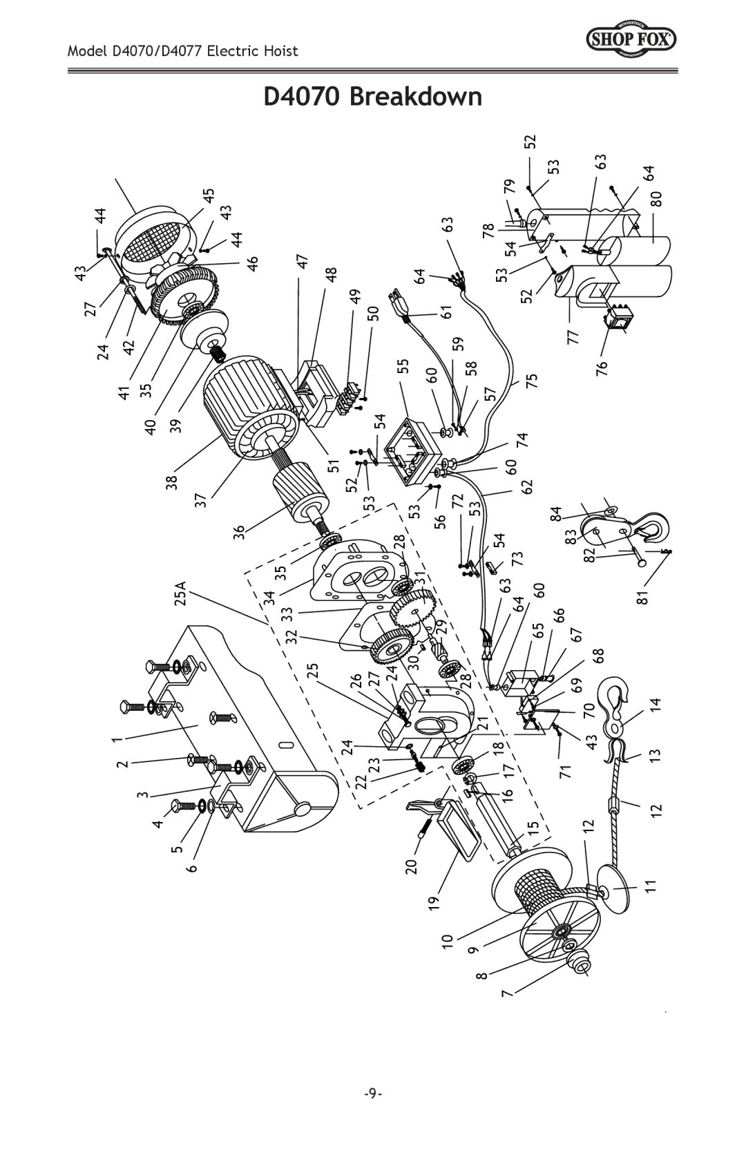 Woodstock D4077, D4070 owner manual 2223 