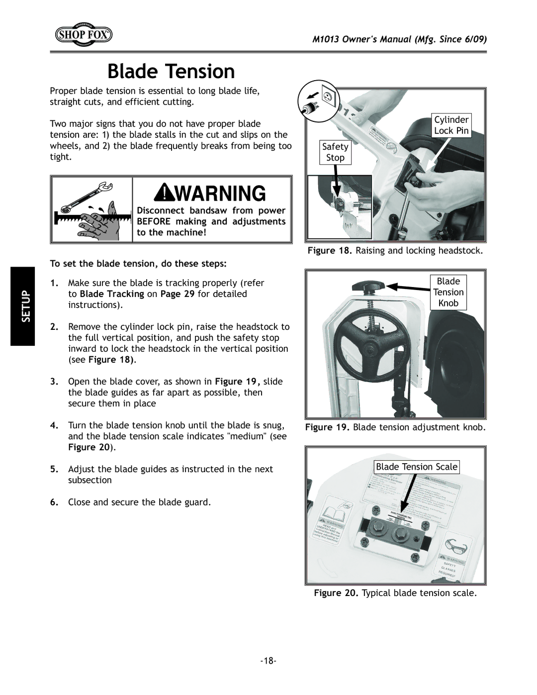 Woodstock M1013 manual 9cX\K\ej`fe, =`li\ 