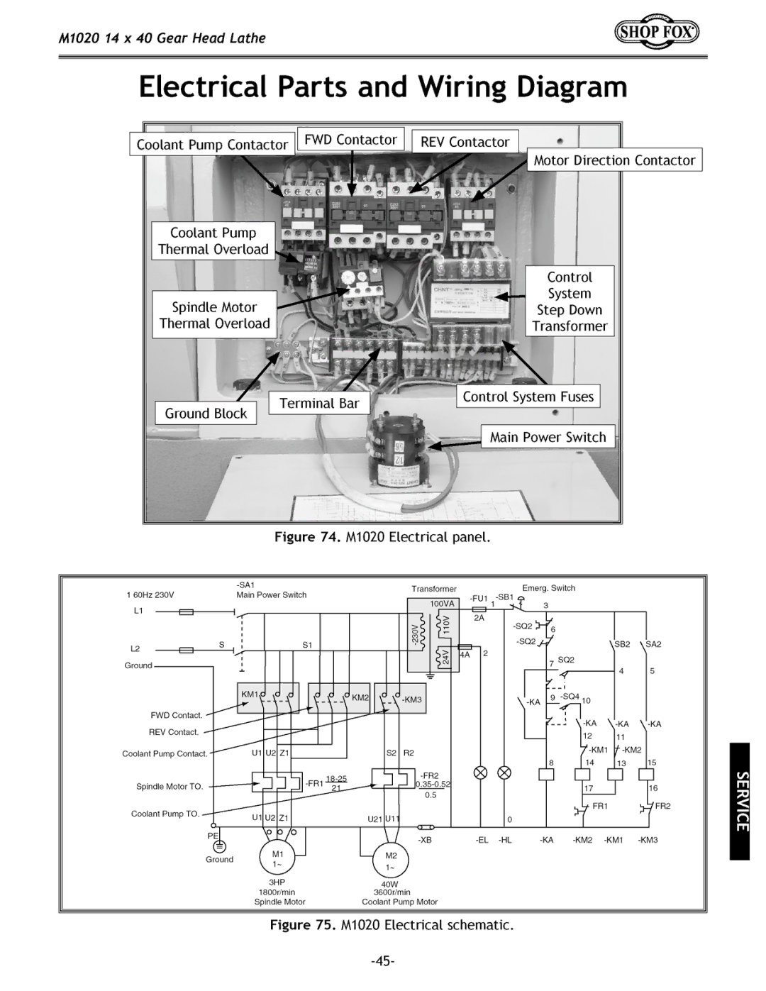 Woodstock M1020 manual 