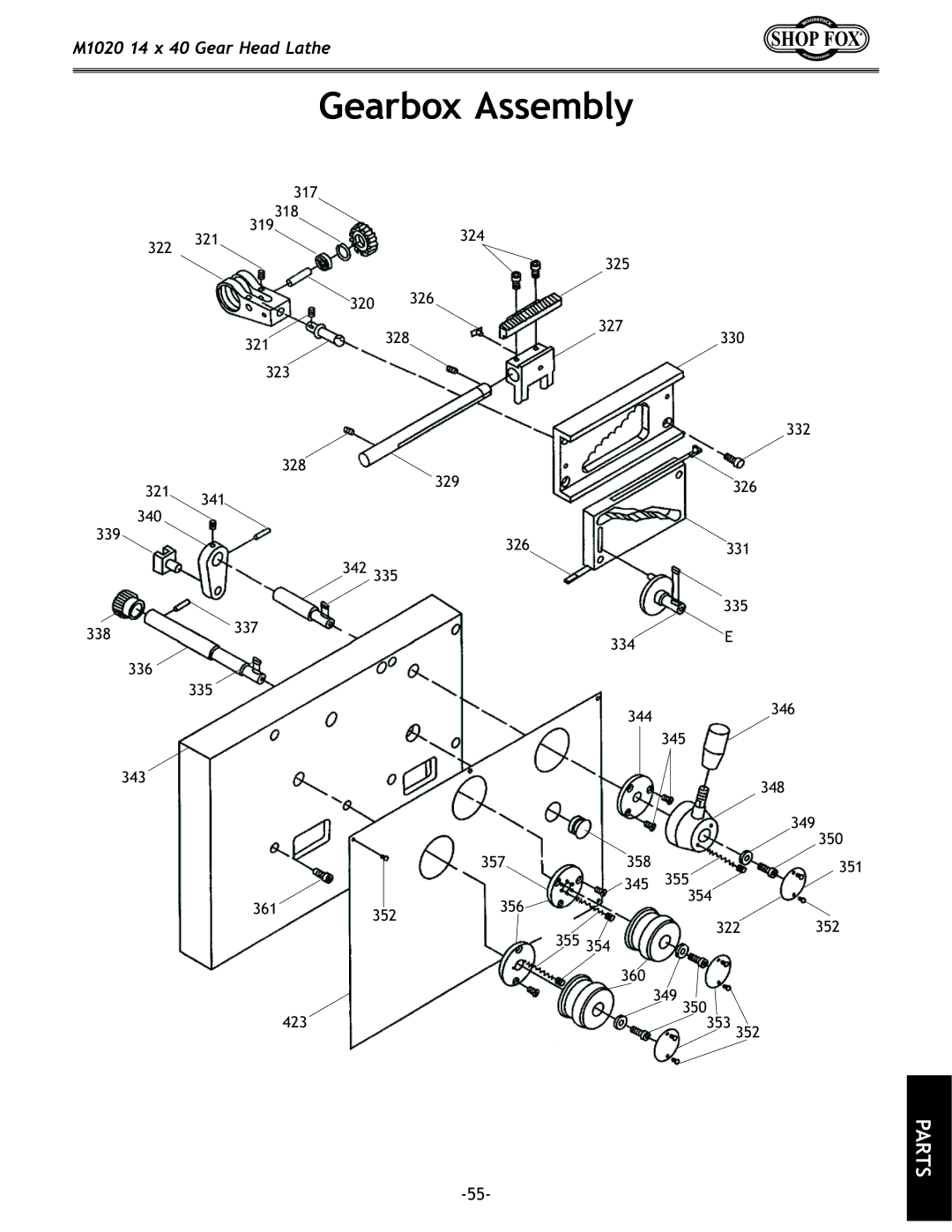 Woodstock M1020 manual $,,$ 