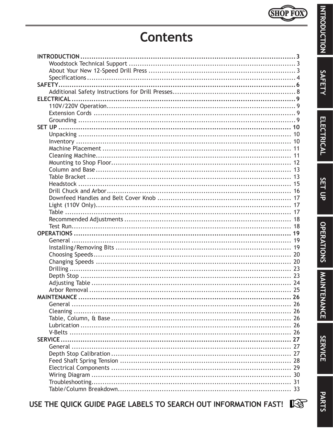 Woodstock M1039 manual Fek\ekj, Additional Safety Instructions for Drill Presses 