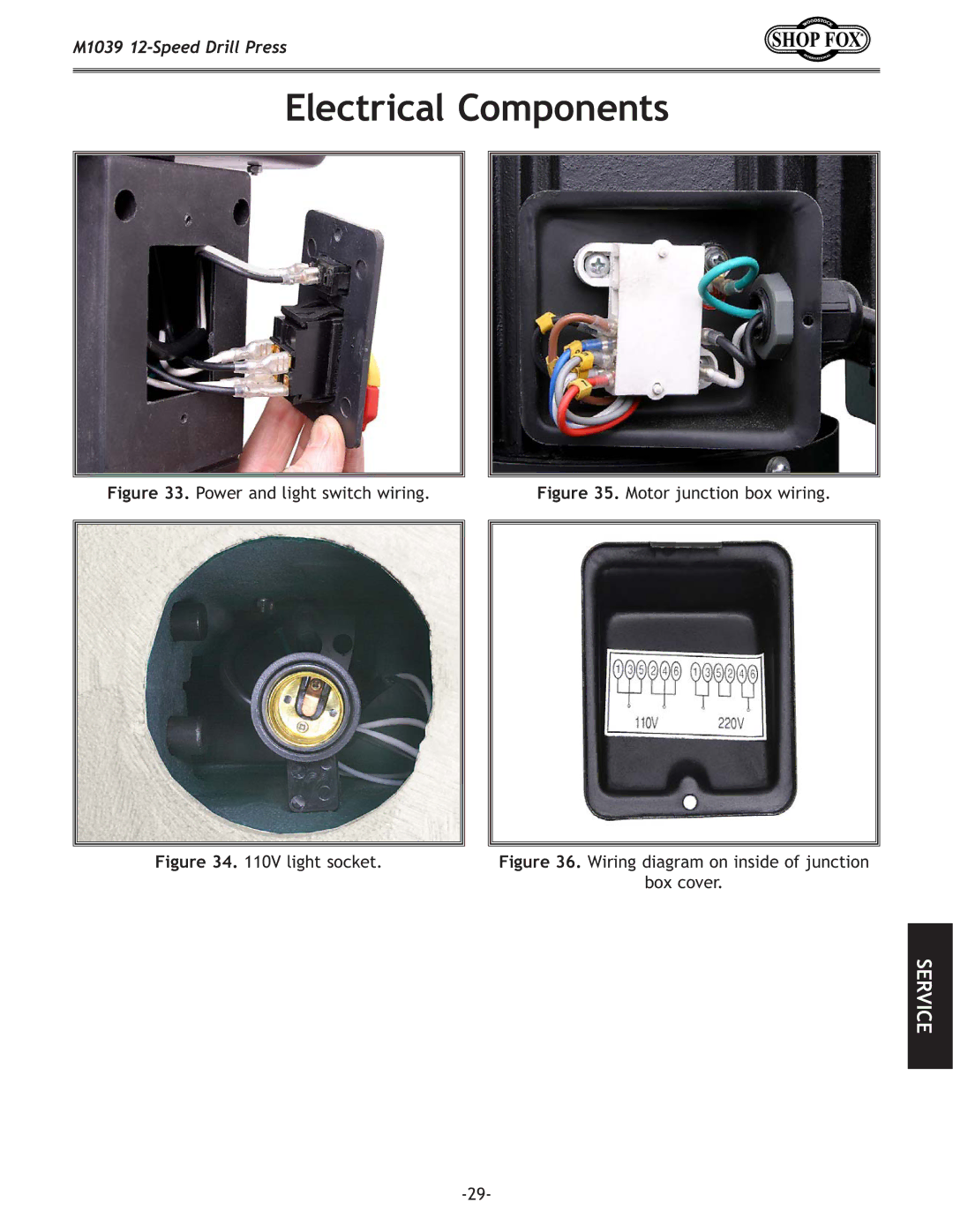 Woodstock M1039 manual Zki`ZXcfdgfe\ekj 