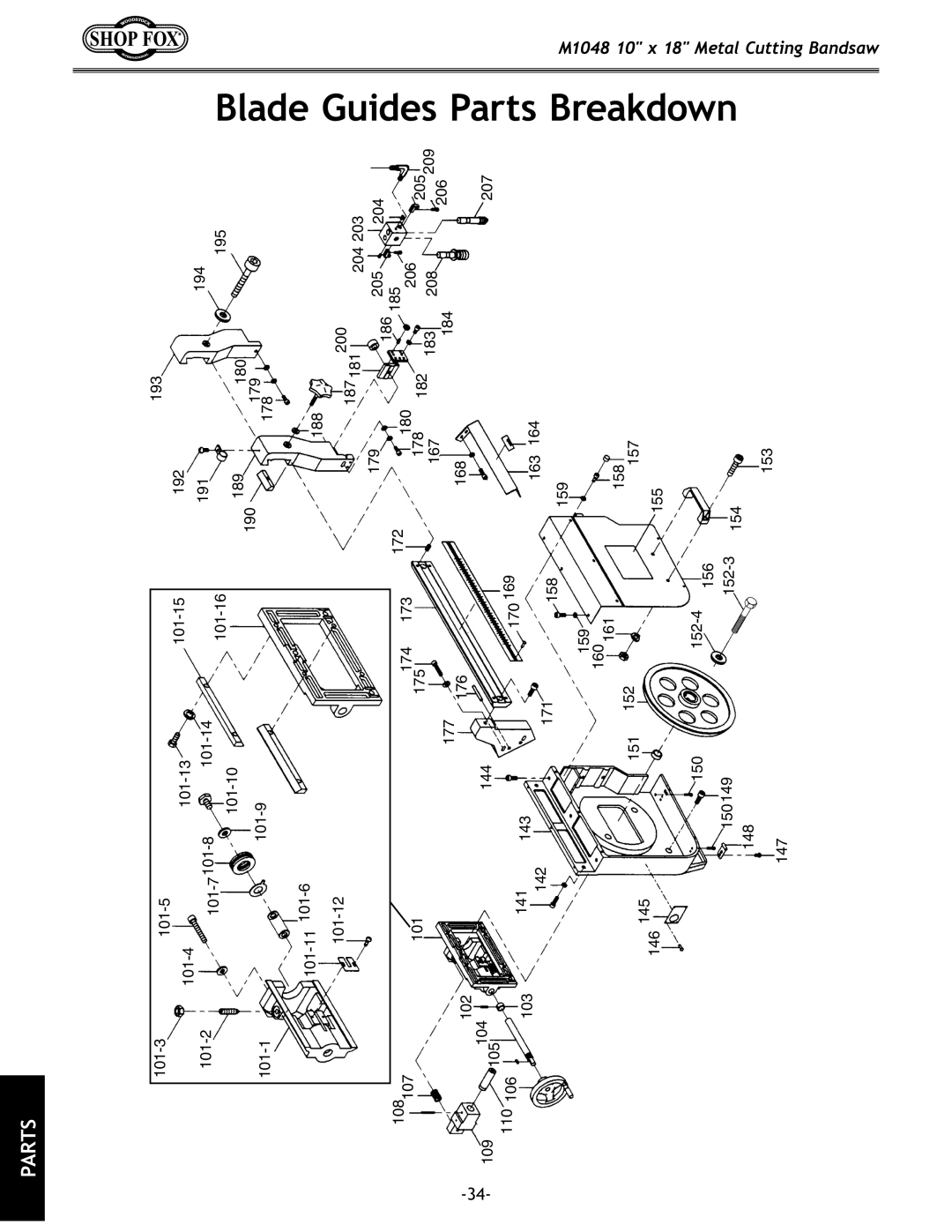 Woodstock M1054 owner manual Guides 