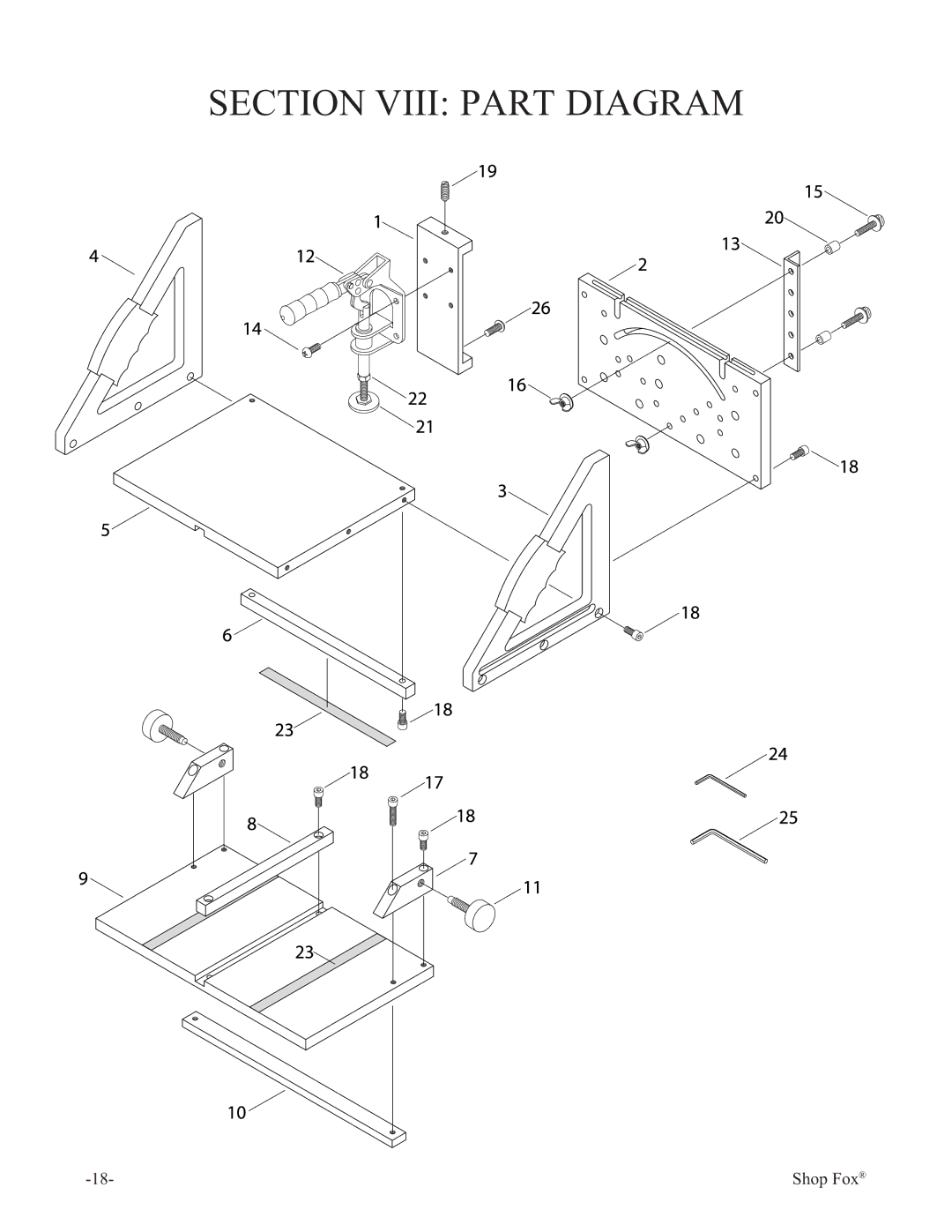 Woodstock W1500 manual Section Viii Part Diagram 