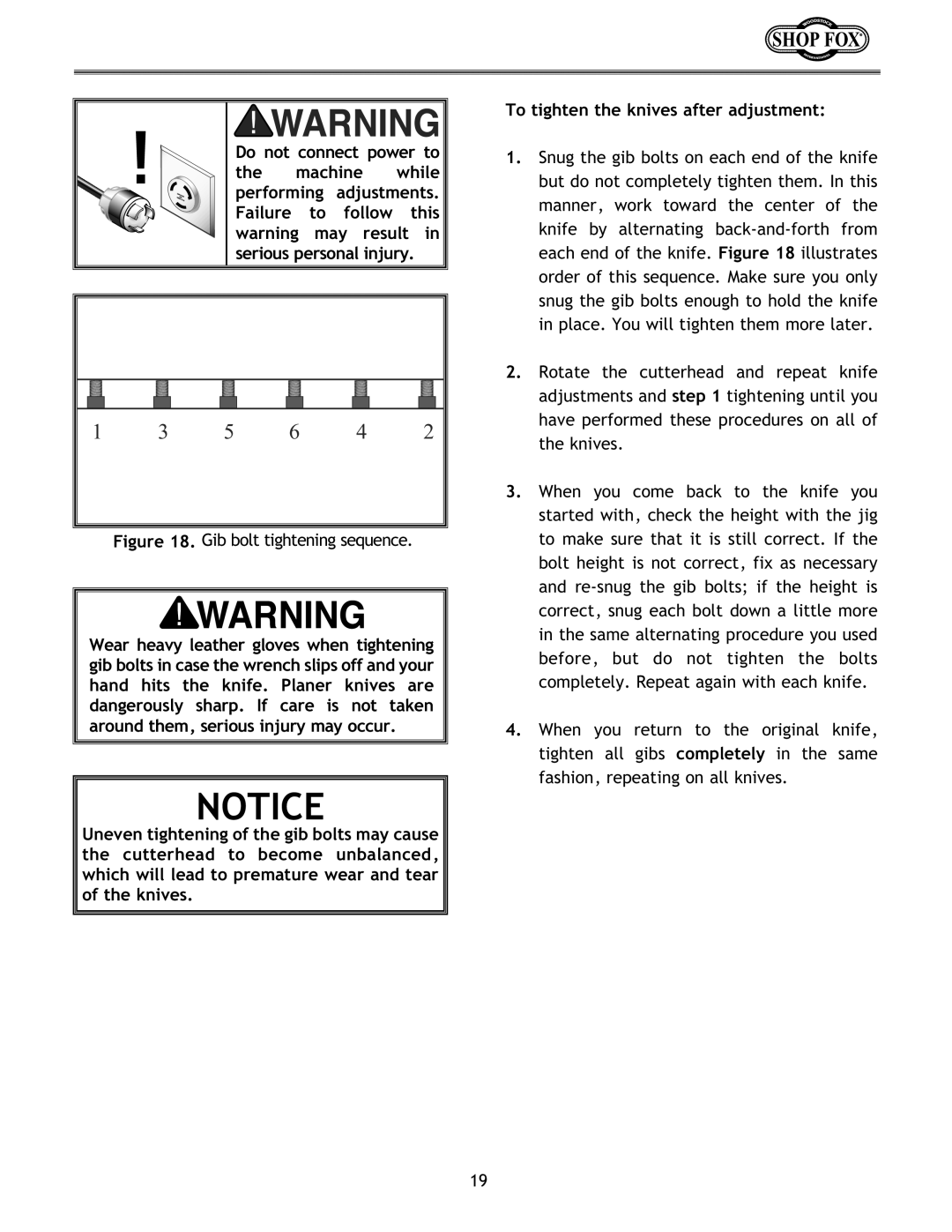 Woodstock W1683 instruction manual 5 6 4 