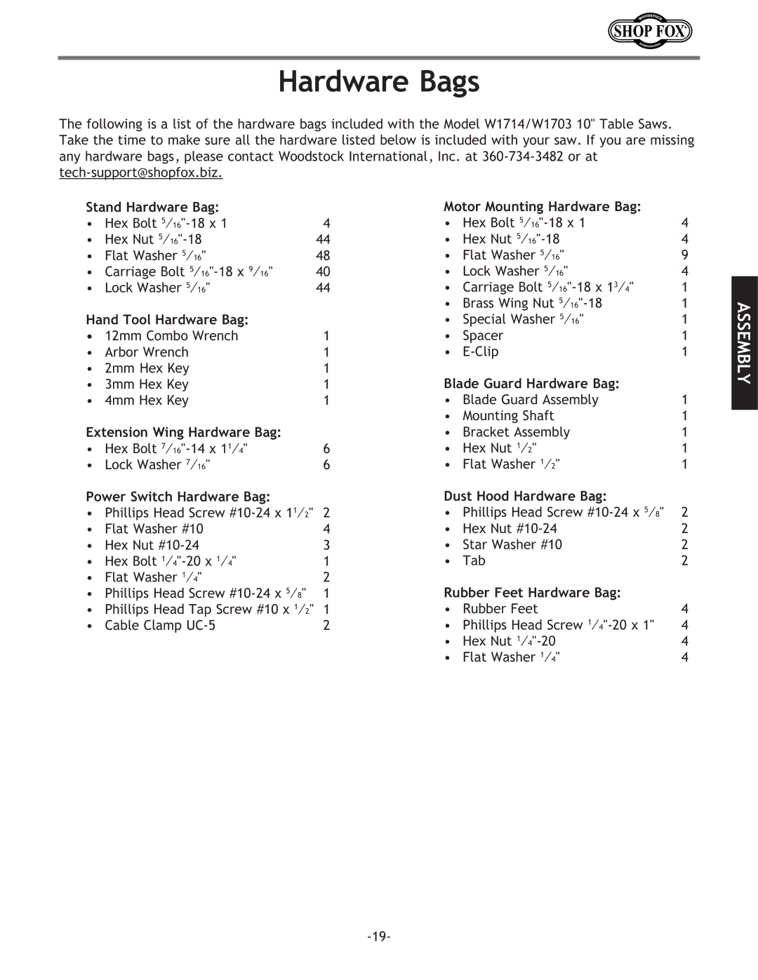 Woodstock W1703/W1714 manual ?XinXi\9Xj 