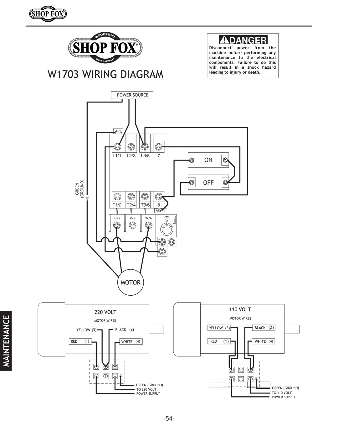 Woodstock W1703/W1714 manual Dfkfi 