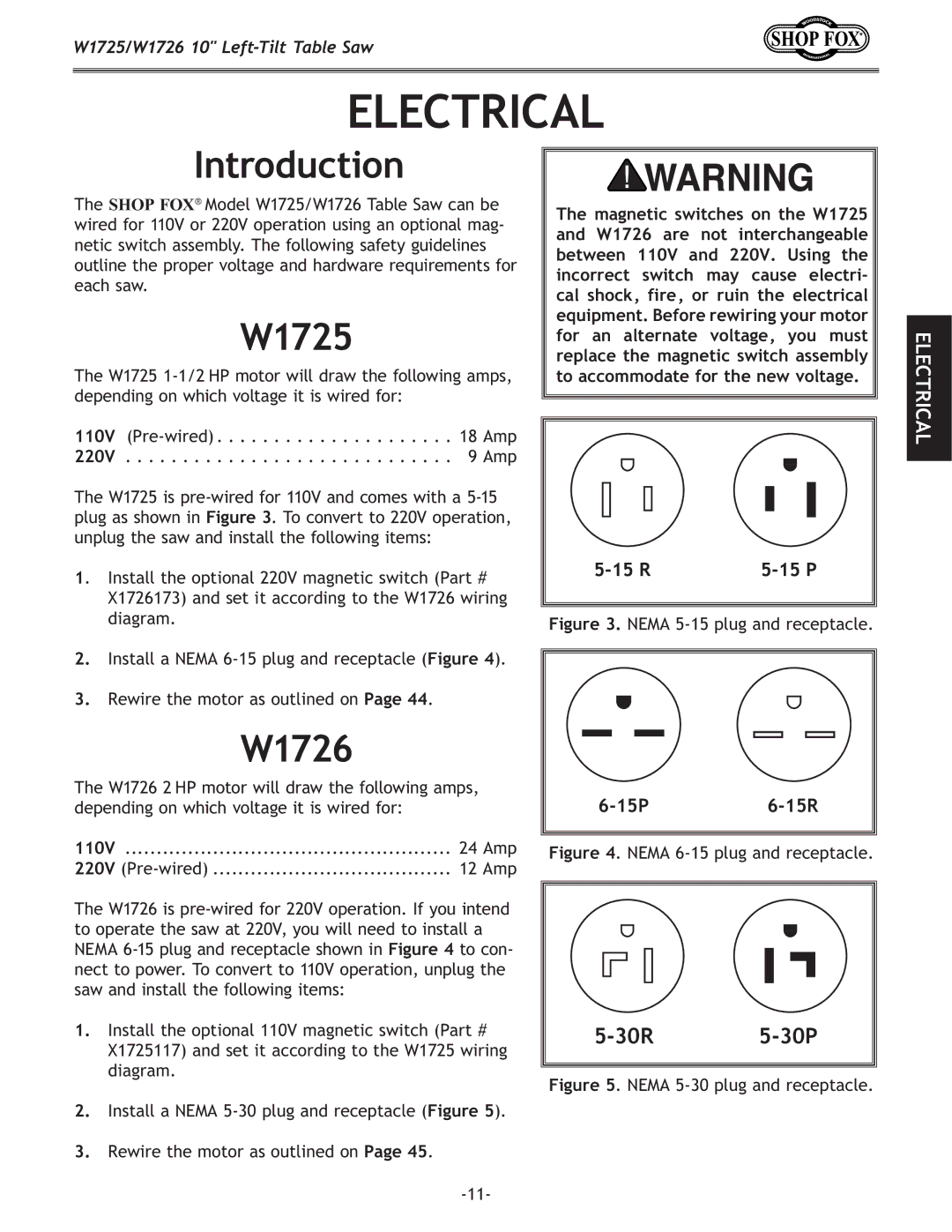 Woodstock W1725, W1726 manual @ekiflZk`fe, =`li\*%ED8,$,gclXei\Z\gkXZc\%, =`li\+%ED8-$,gclXei\Z\gkXZc\% 