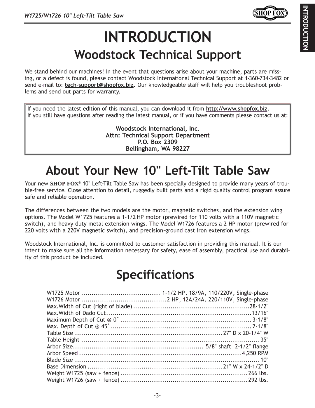 Woodstock W1725, W1726 manual NffjkfZbK\Ze`ZXcJlggfik, 8YflkPfliE\nC\k$K`ckKXYc\JXn, Jg\Z``ZXk`fej, $*$ 