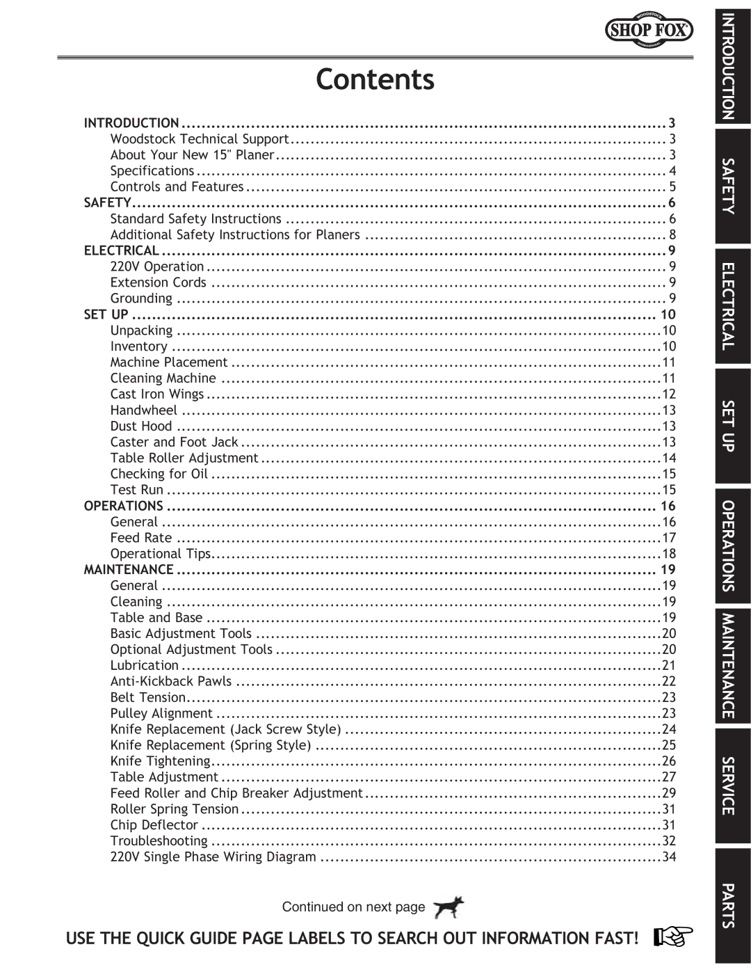 Woodstock W1742S owner manual Fek\ekj, LJK?HL@BL@G8C89CJKFJ8I?FLK@E=FID8K@FE=8JK 