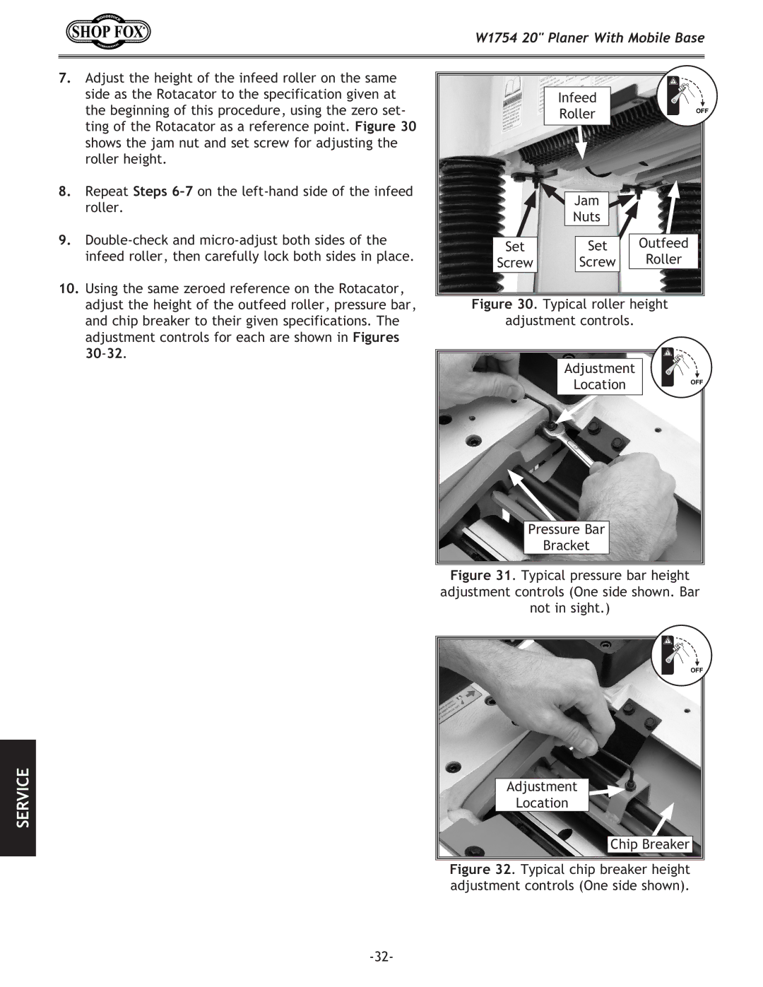 Woodstock W1754 owner manual Location 