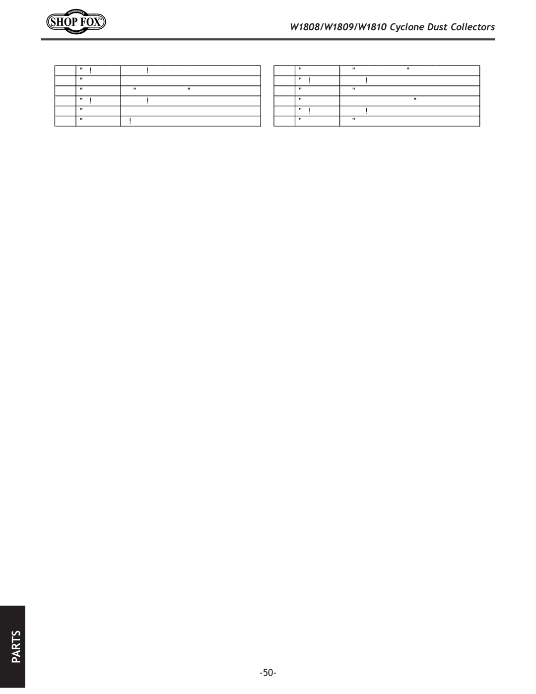 Woodstock W1809, W1810, W1808 owner manual Switchbase 