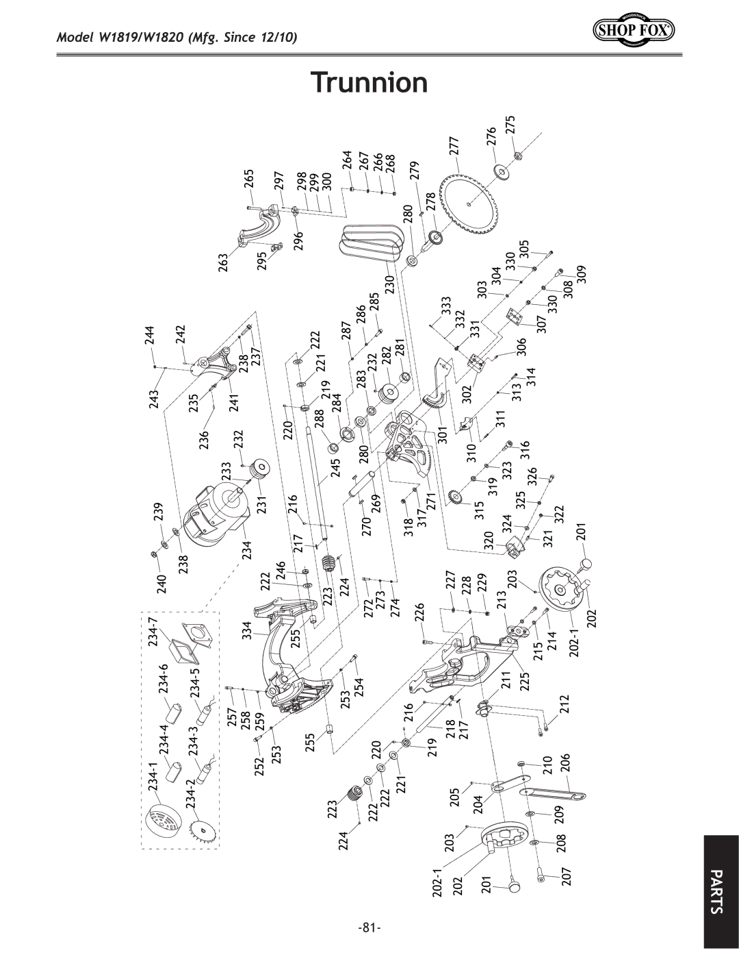 Woodstock W1819/W1820 manual 202-1 