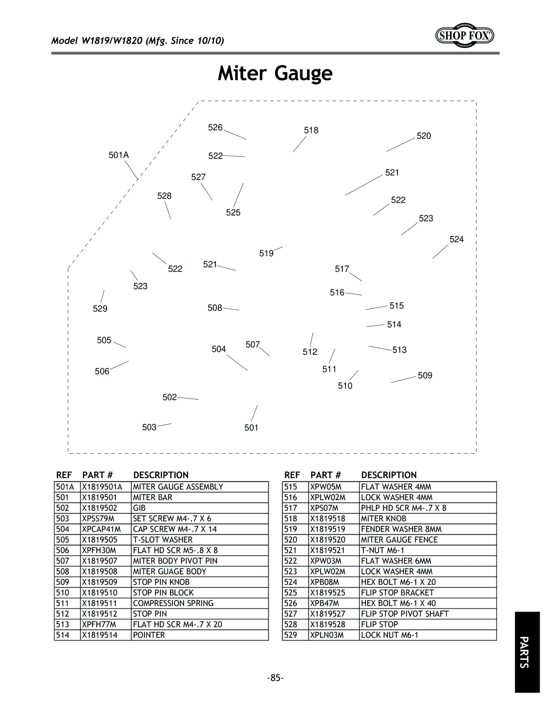 Woodstock W1819, W1820 manual `k\iXl 