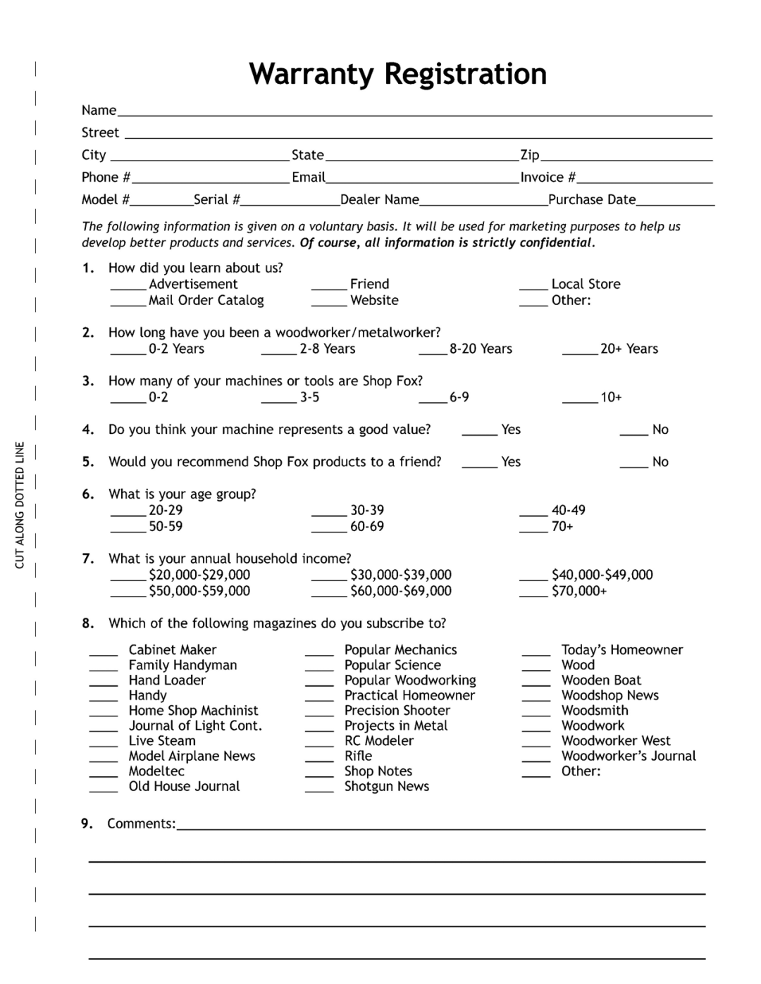 Woodstock W1822 owner manual 