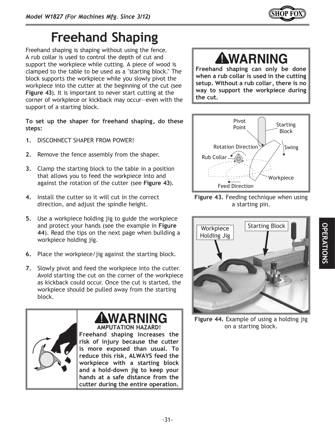 Woodstock W1827 manual =i\\XeJXg`e, Kf j\k lg k\ jXg\i fi i\\Xe jXg`e# f k\j\ jk\gj1 