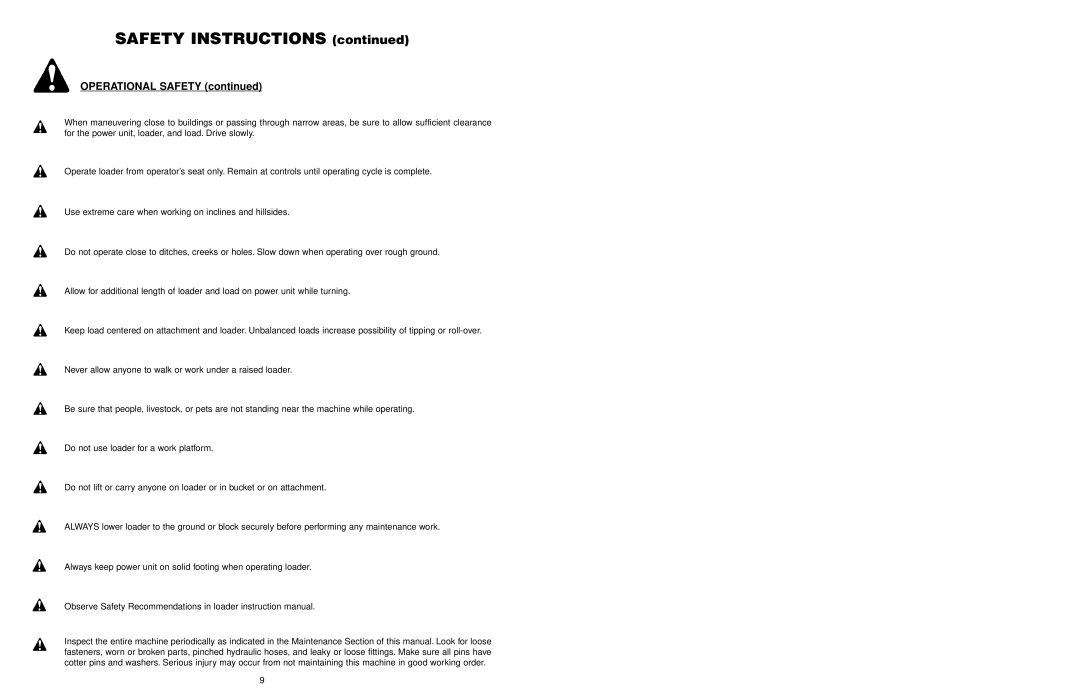 Worksaver PF-448 operating instructions Safety Instructions 