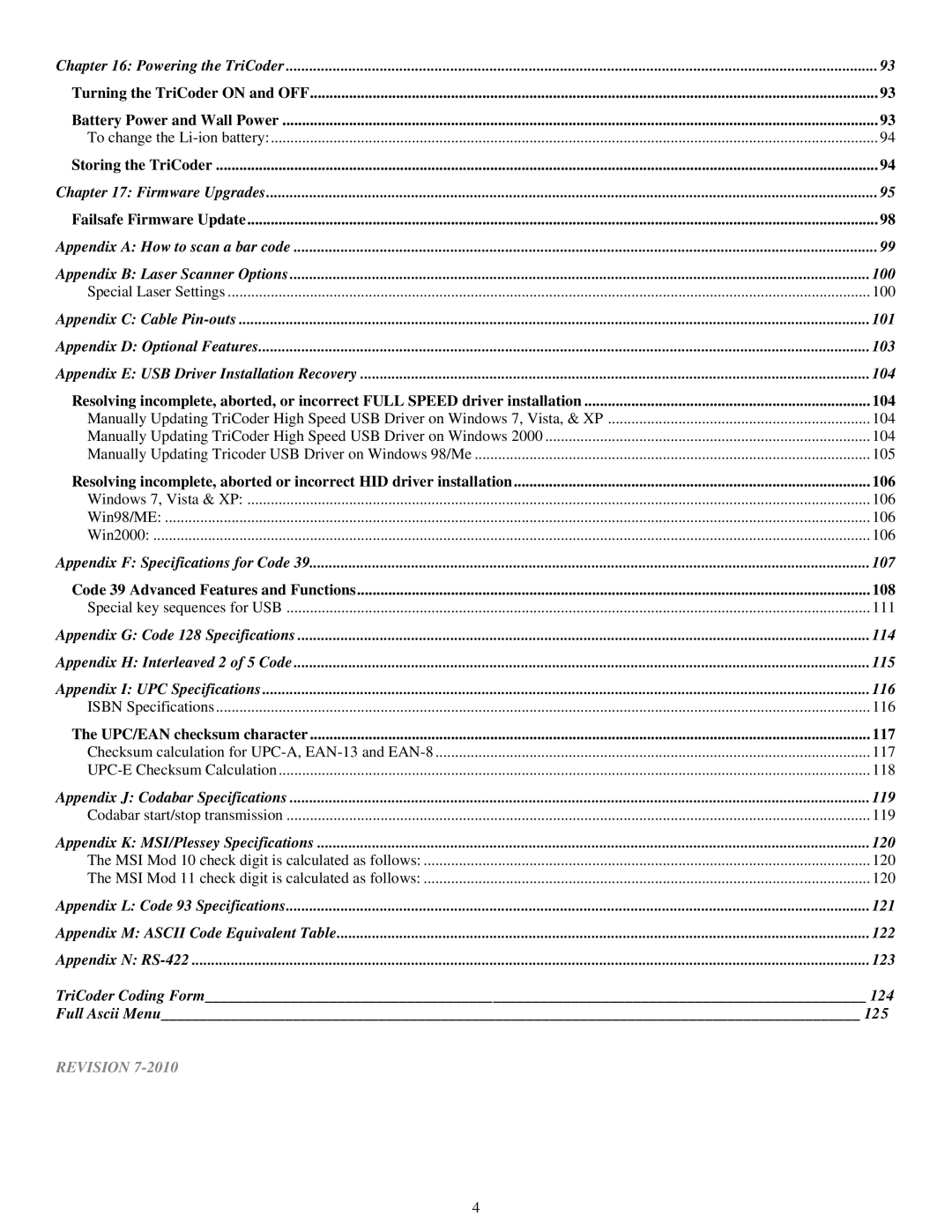 Worth Data 5000 owner manual Revision 