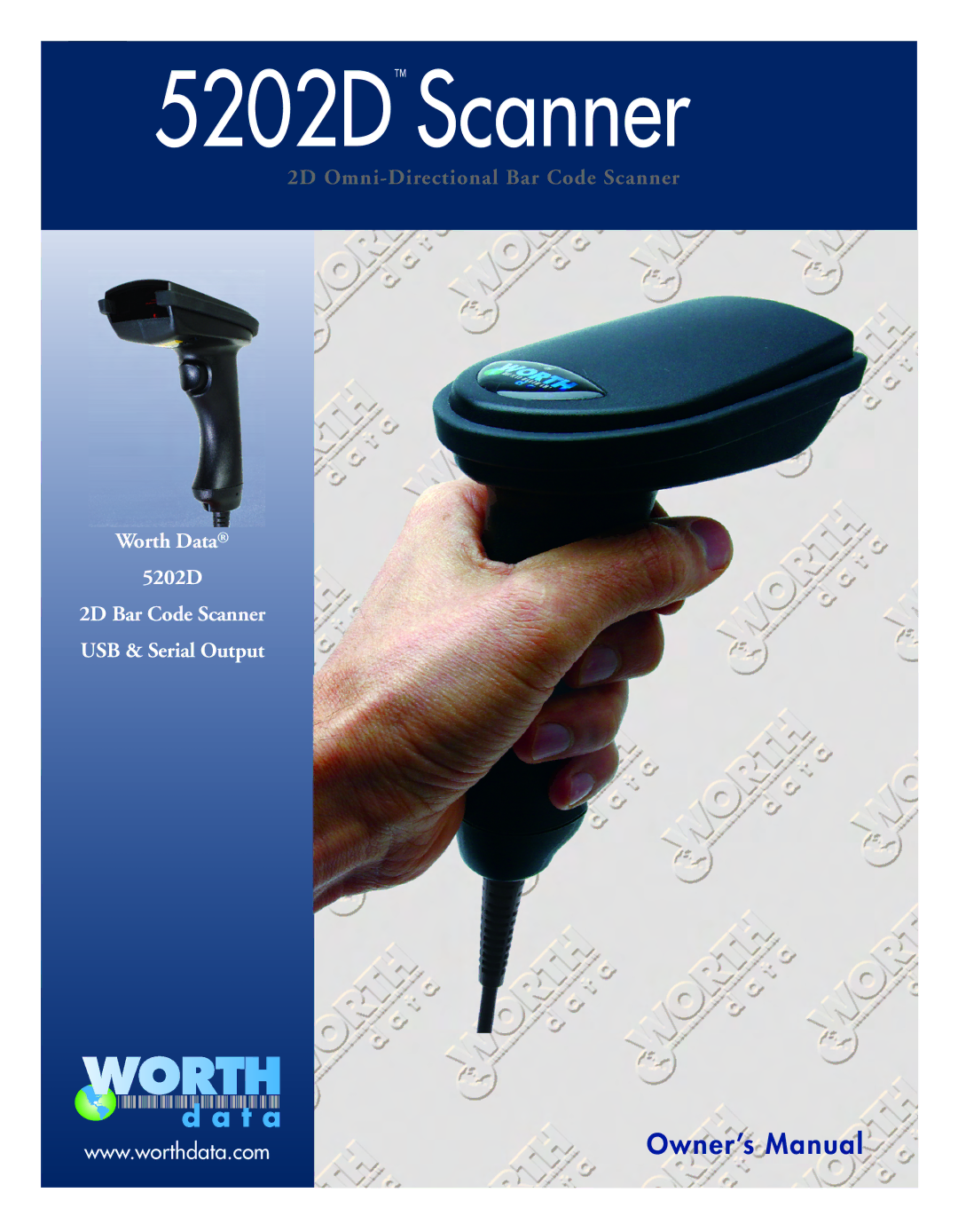 Worth Data owner manual 5202D Scanner 