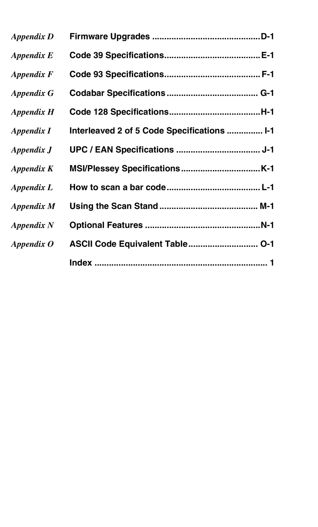 Worth Data 701 RF manual Appendix D 