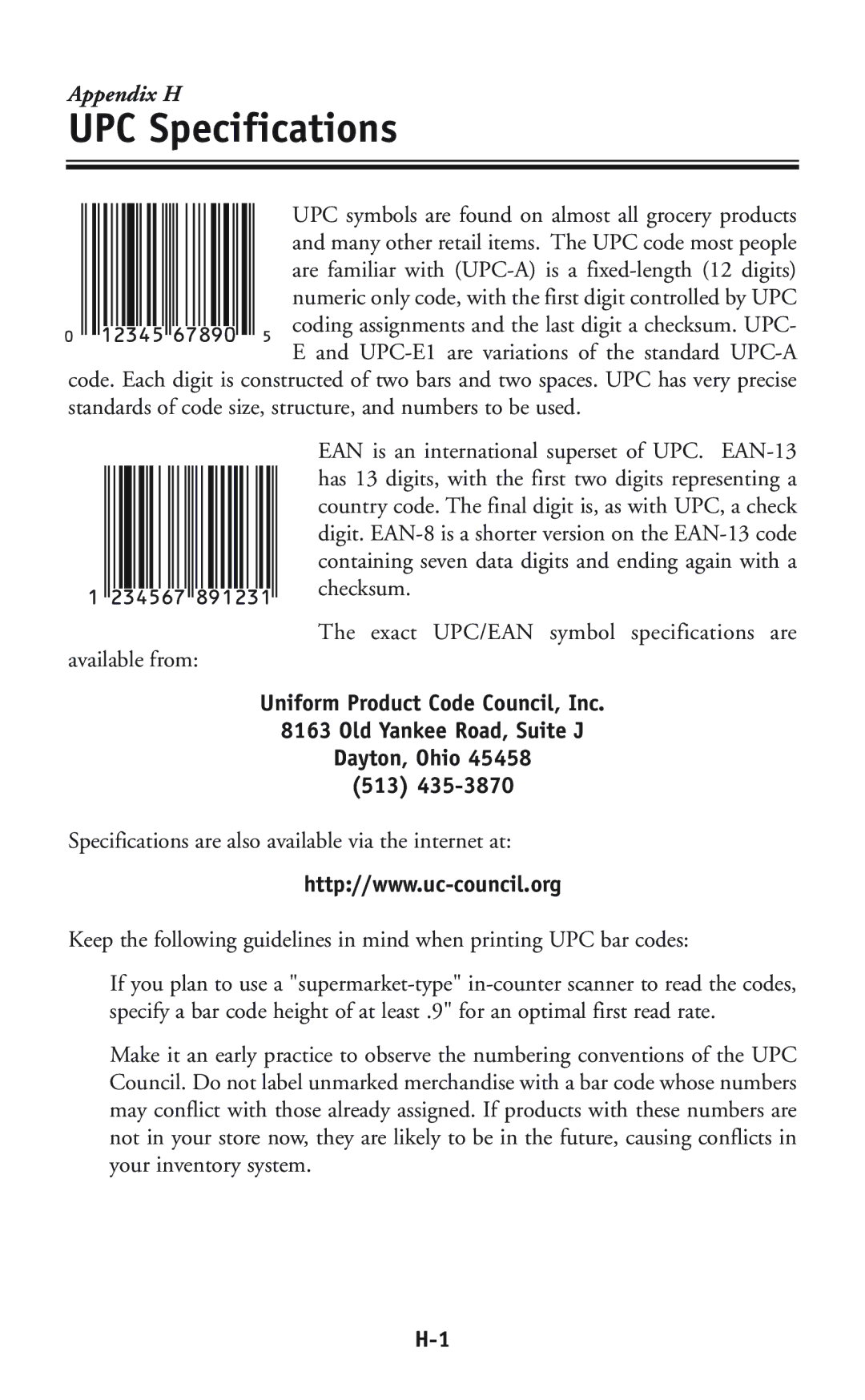 Worth Data P11/12 user manual UPC Specifications 