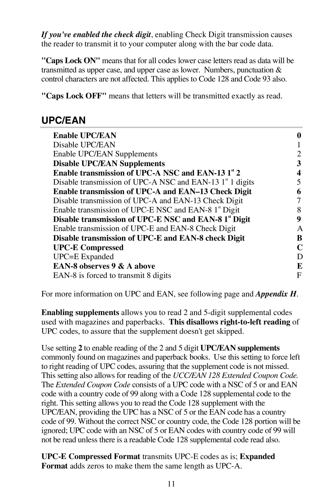 Worth Data RF Laser user manual Upc/Ean 