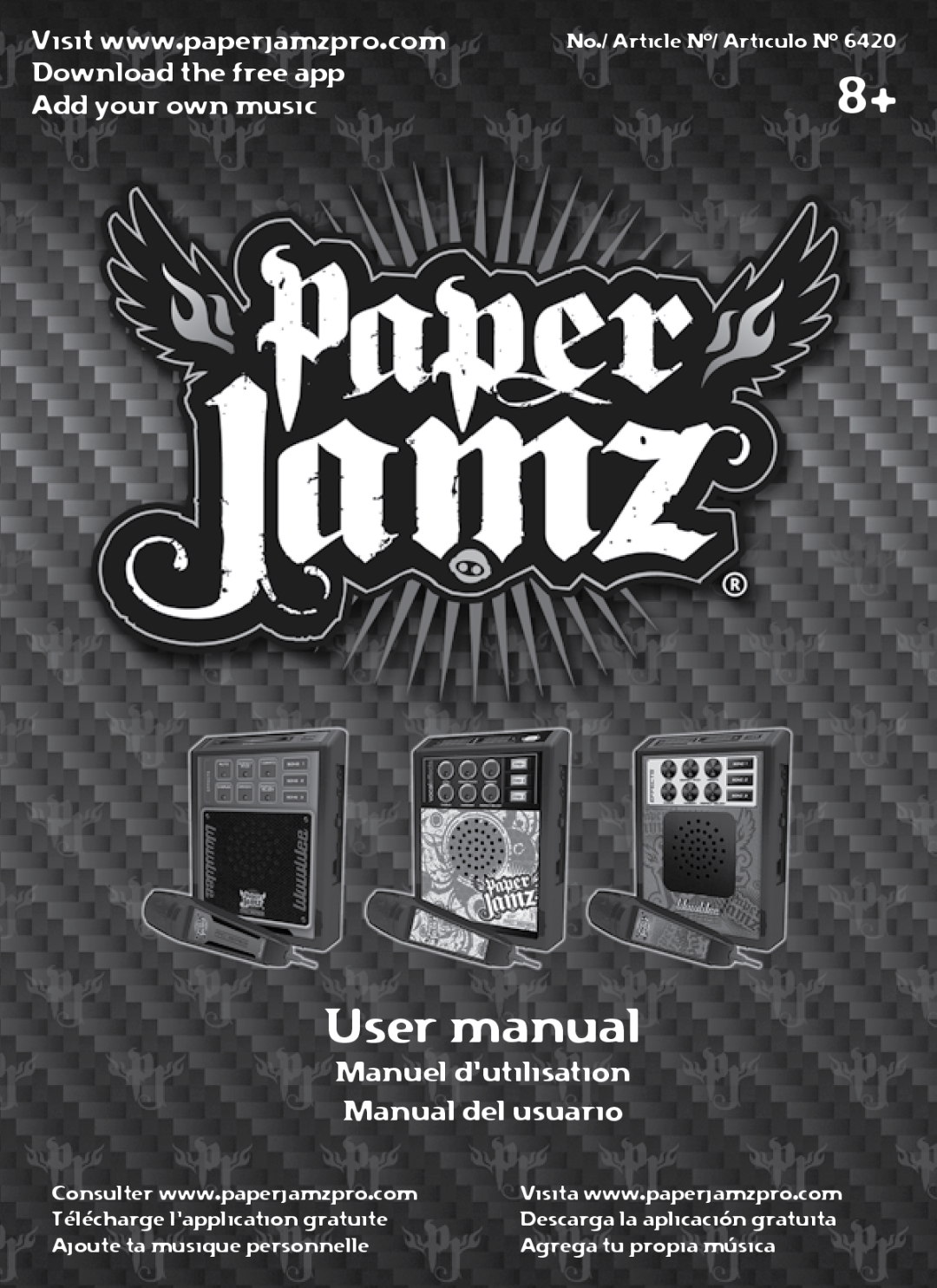 Wow Wee 62473 user manual Download the free app, Add your own music, Manuel d’utilisation Manual del usuario 