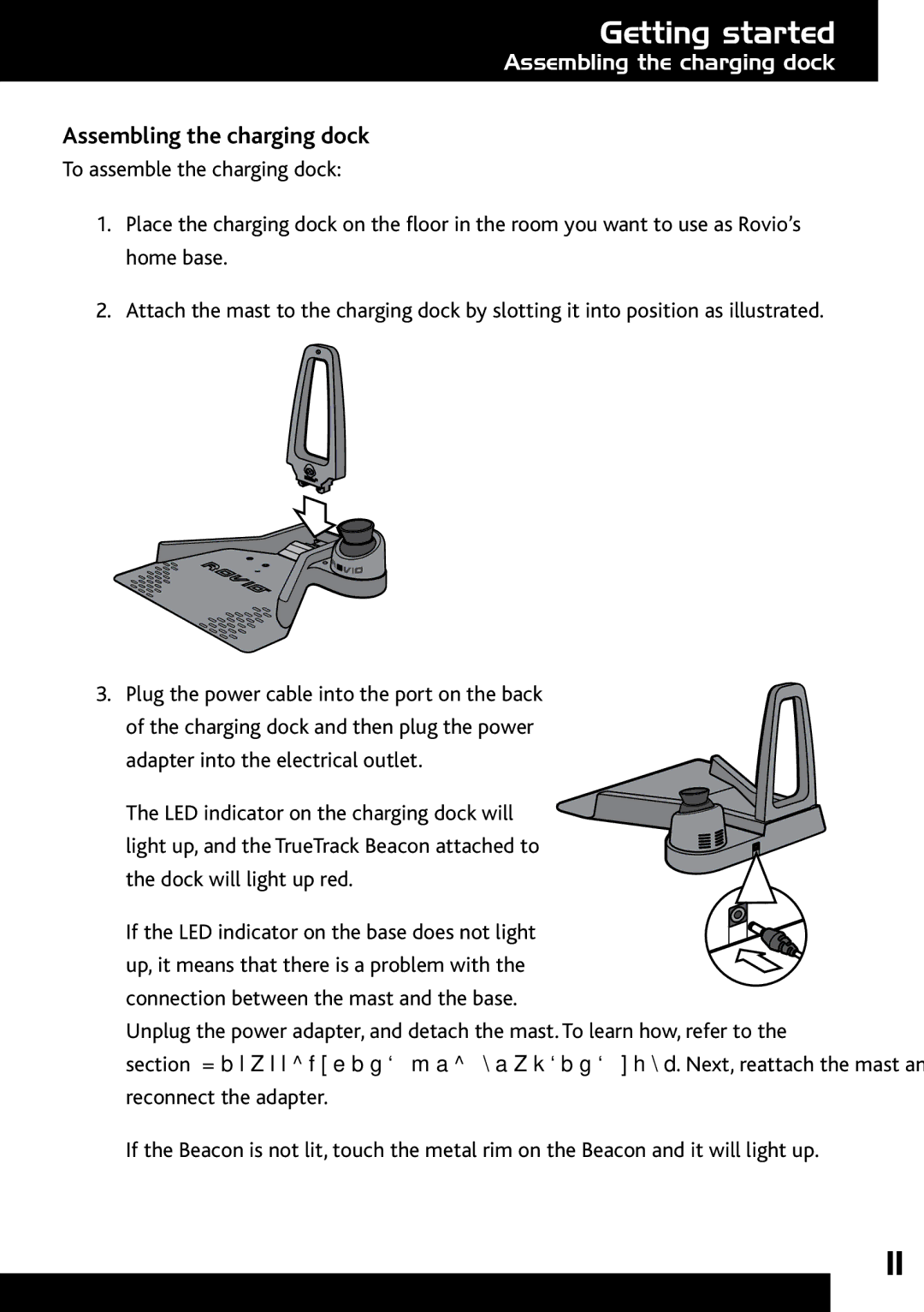 Wow Wee 8033 user manual Assembling the charging dock 