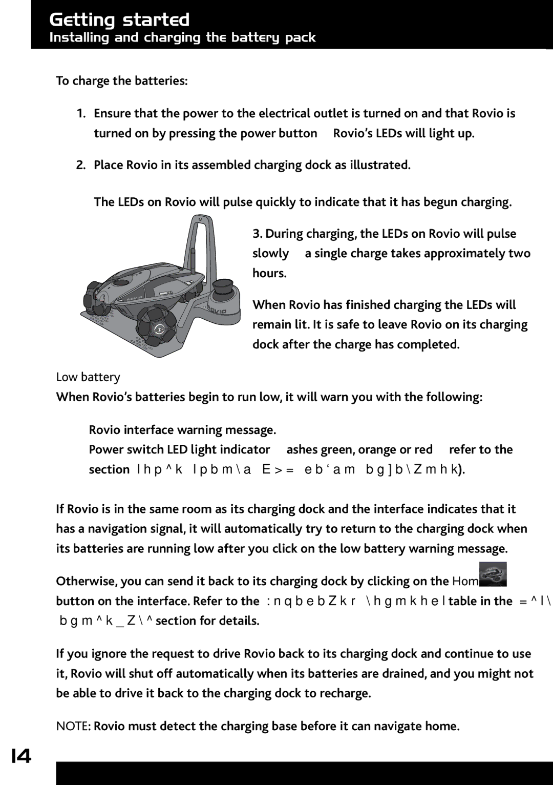 Wow Wee 8033 user manual To charge the batteries, Low battery 