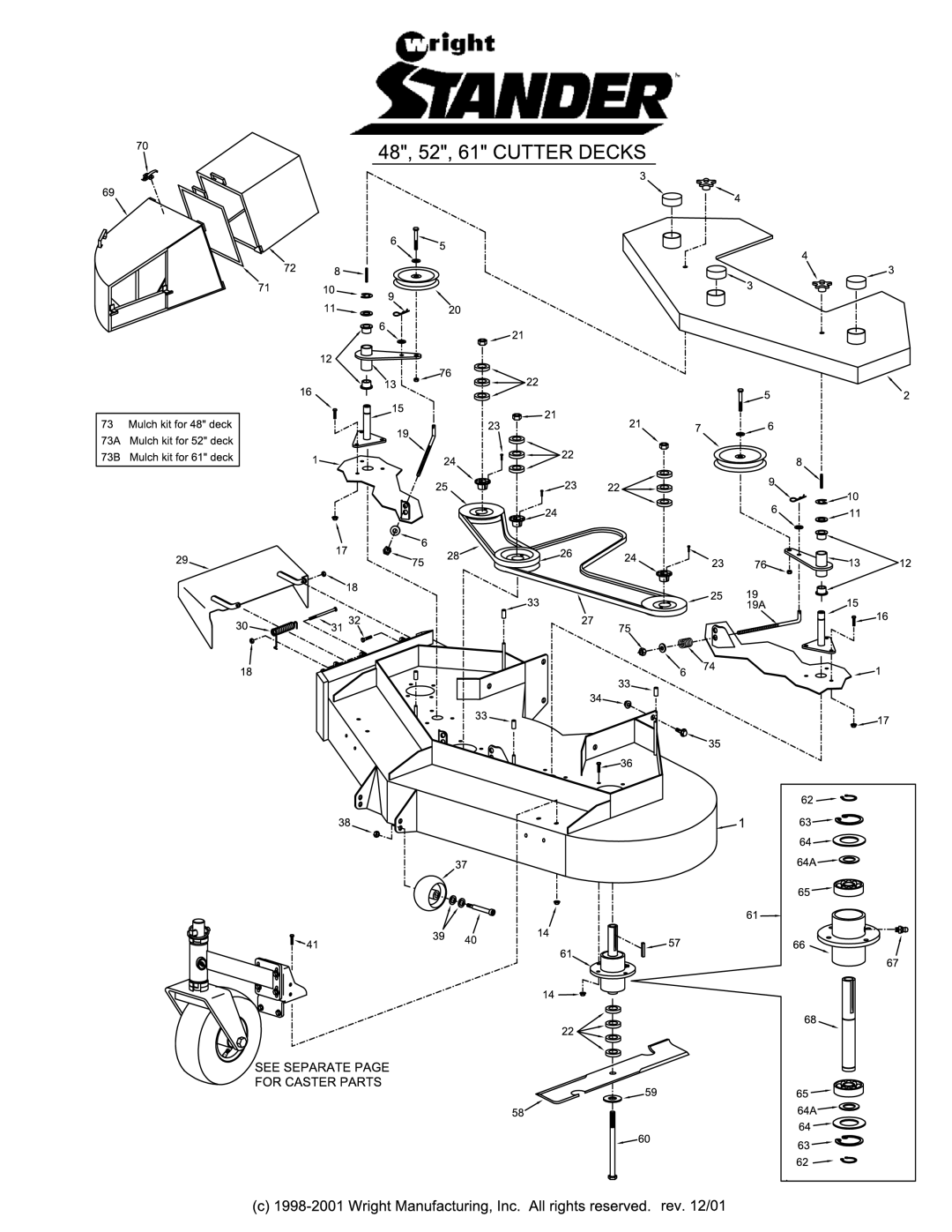 Wright Manufacturing 52, 61, 48 manual 