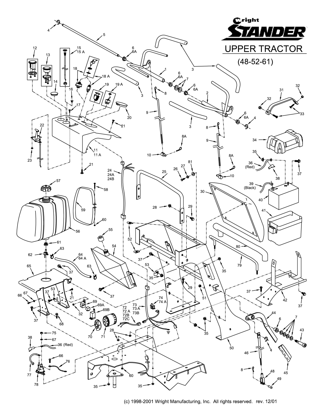 Wright Manufacturing 52, 61, 48 manual 