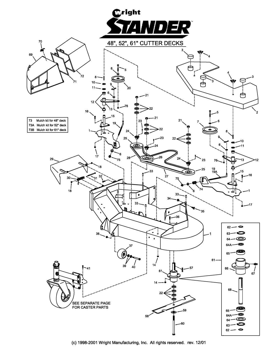 Wright Manufacturing 52, 61, 48 manual 