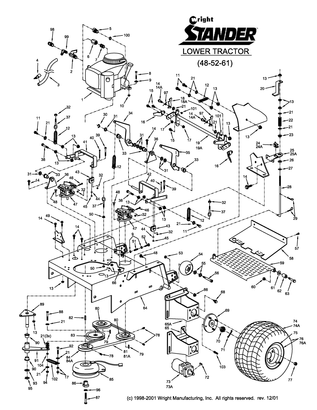 Wright Manufacturing 61, 52, 48 manual 