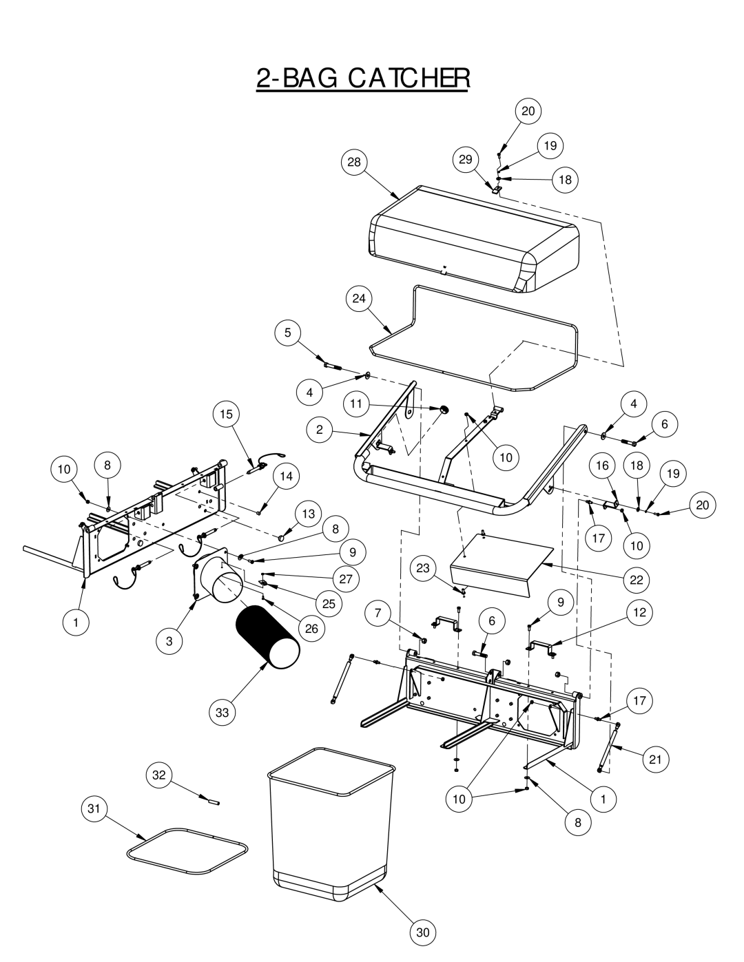 Wright Manufacturing 98320007, 98320009, 98320010, 98320008 owner manual BAG Catcher 