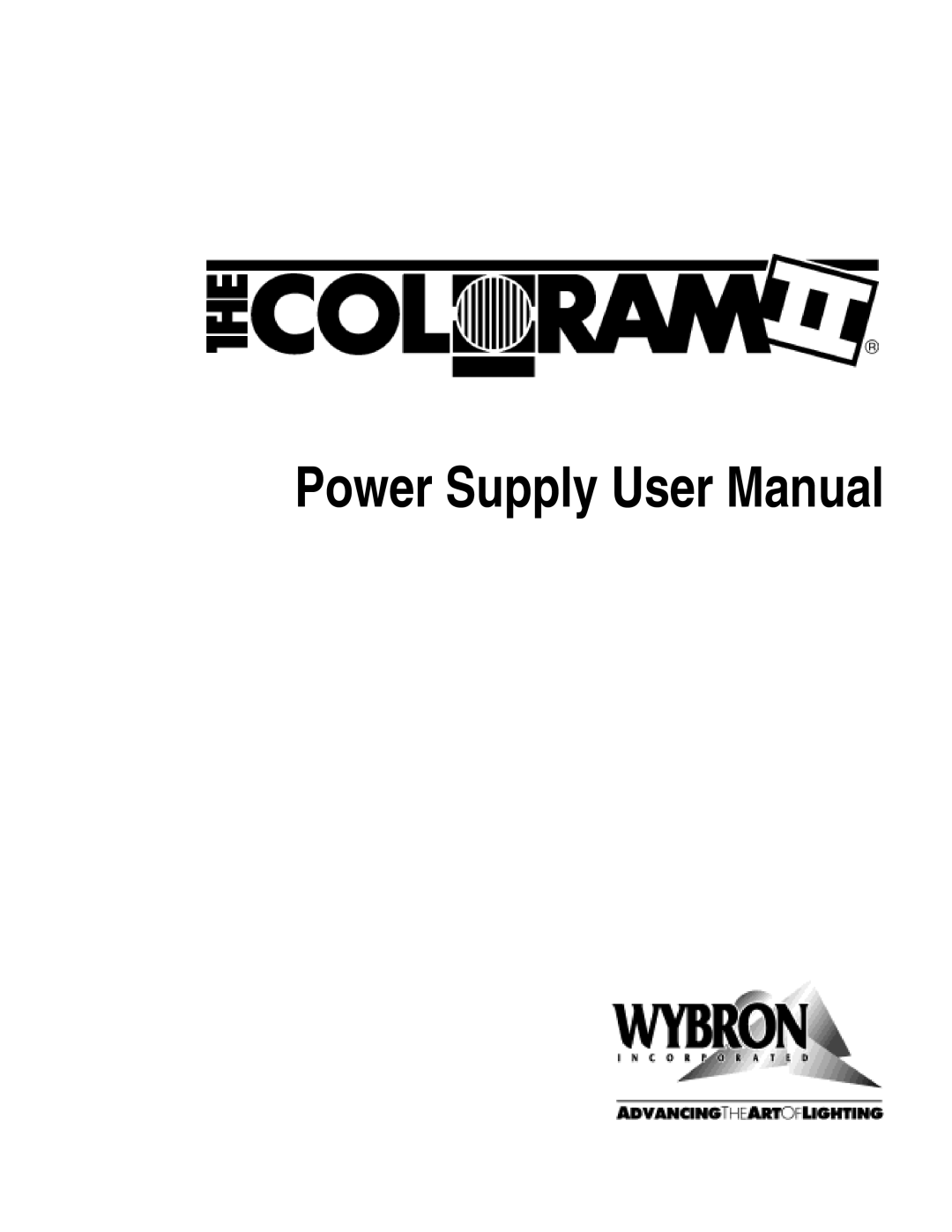 Wybron pmn user manual 