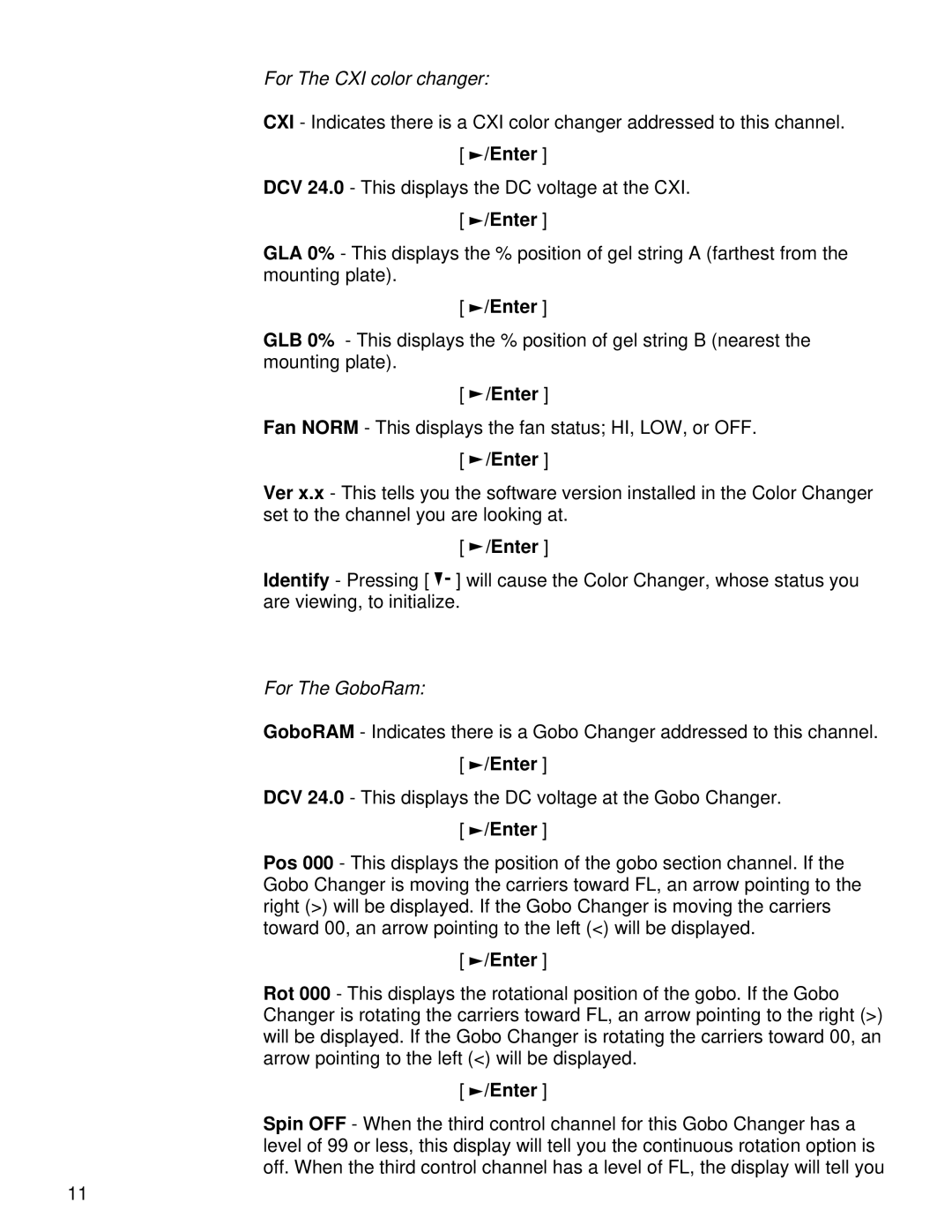 Wybron pmn user manual For The CXI color changer 